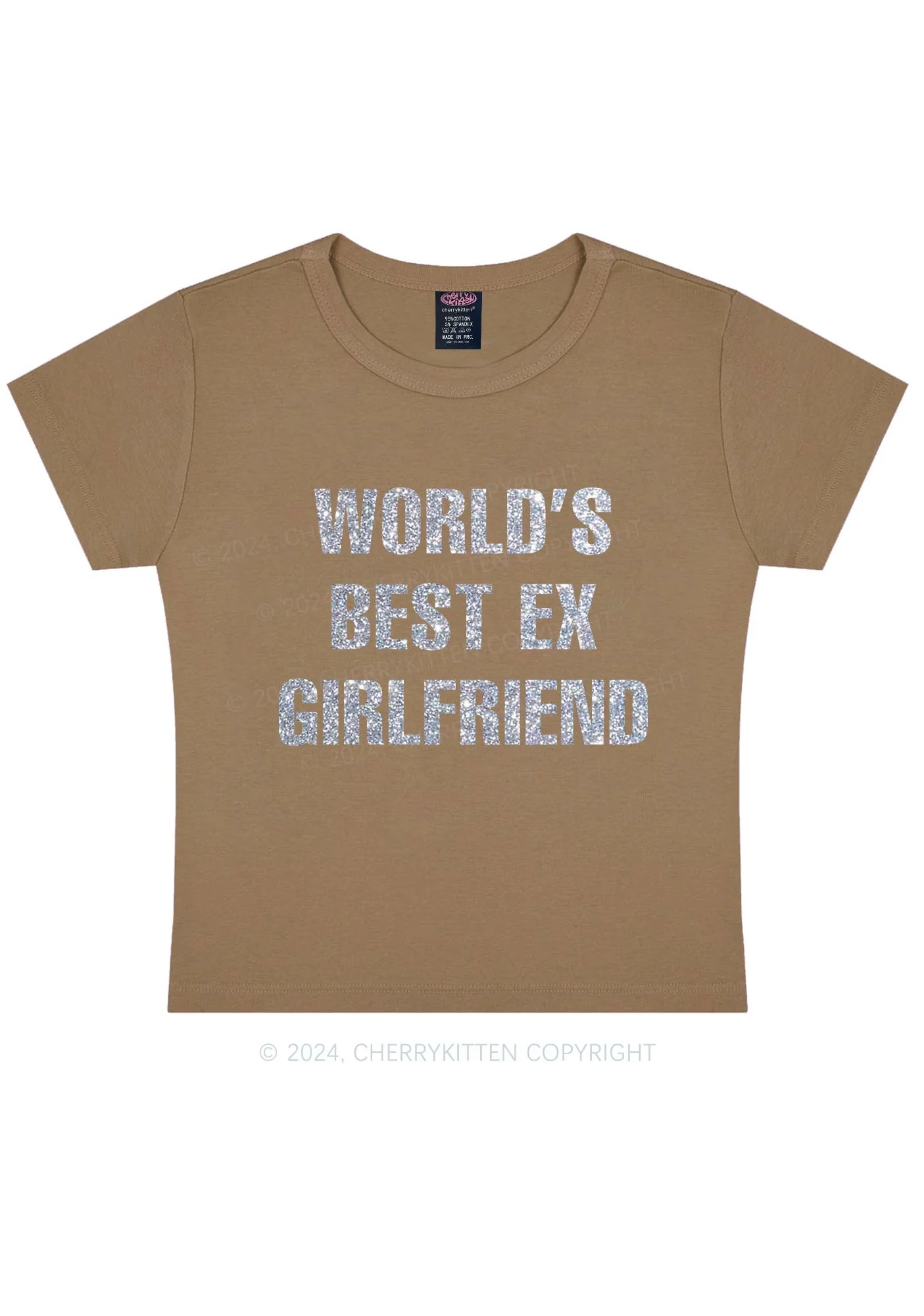 Glitter Best Ex Girlfriend Y2K Baby Tee Cherrykitten - Image 10