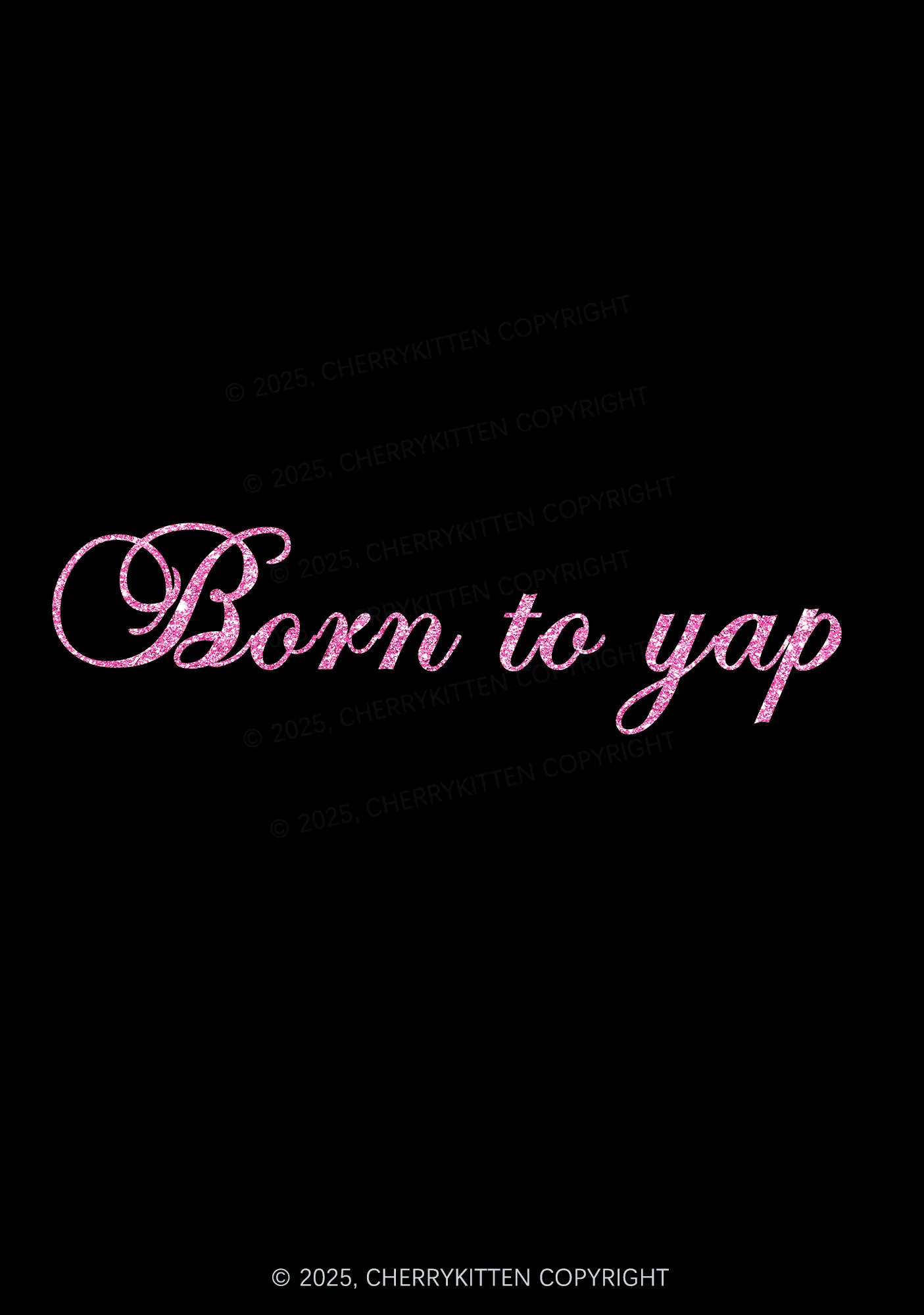 Glitter Born To Yap Y2K Bikini String Thong Cherrykitten - Image 3