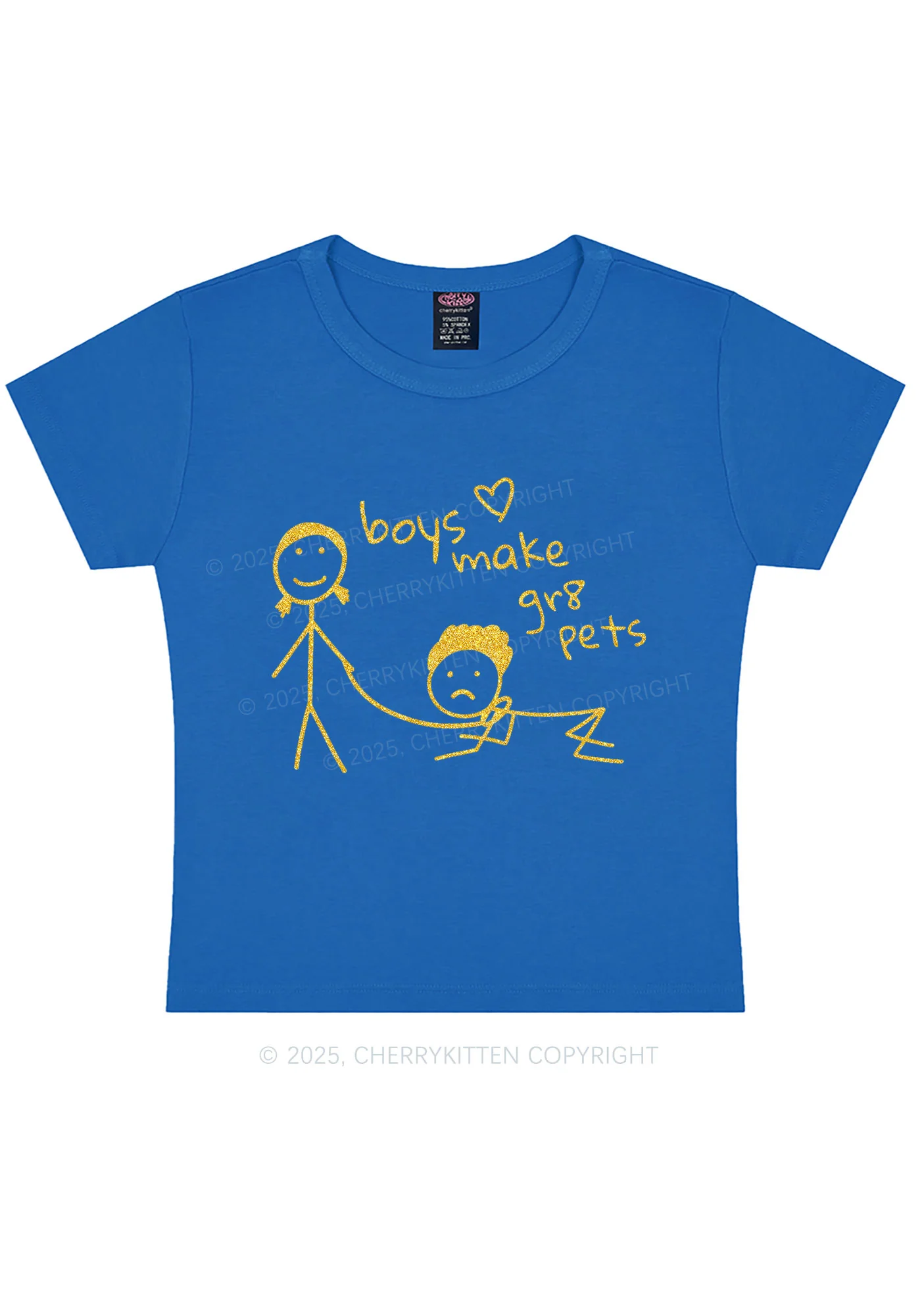 Glitter Boys Make Gr8 Pets Y2K Baby Tee Cherrykitten - Image 10