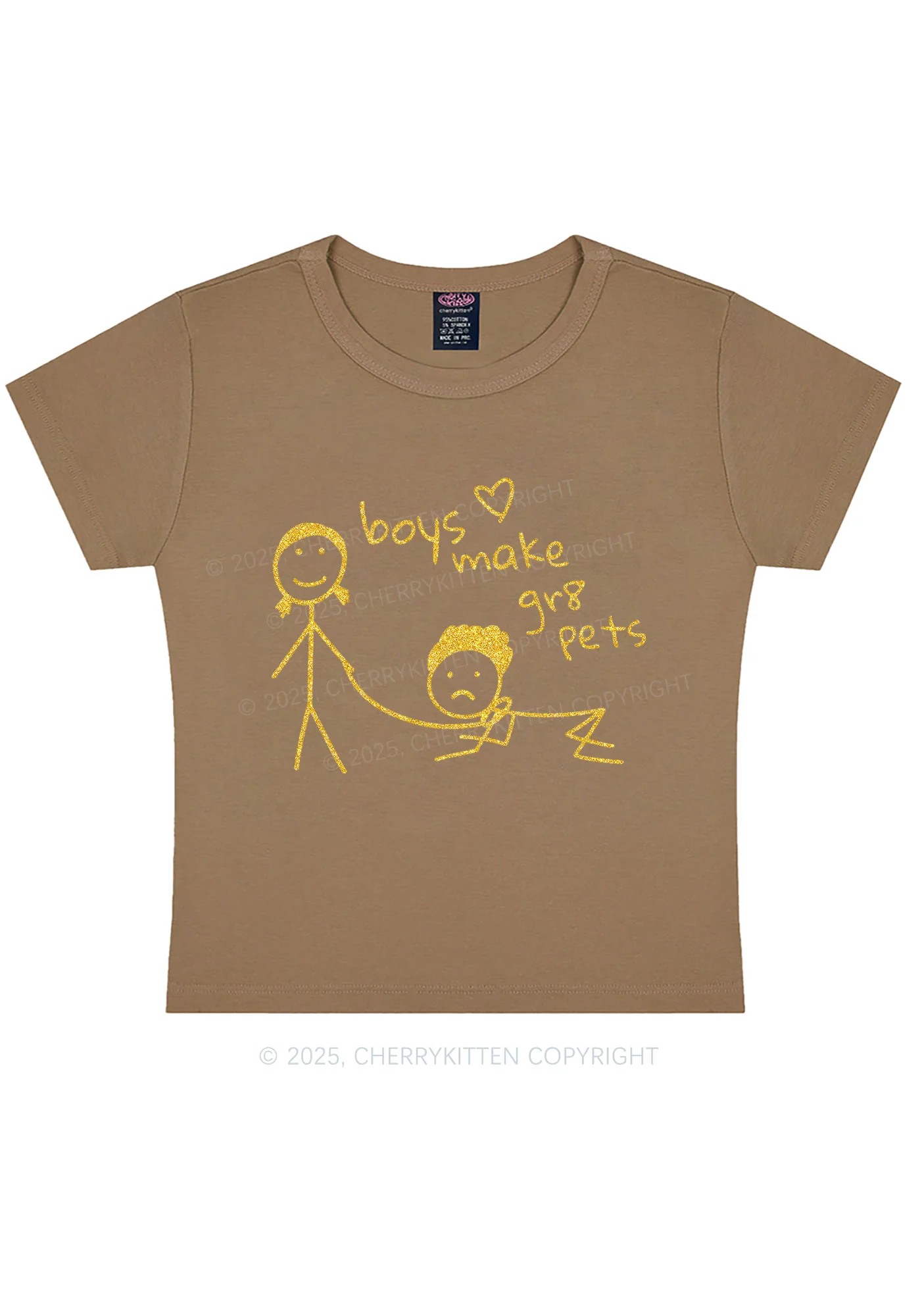 Glitter Boys Make Gr8 Pets Y2K Baby Tee Cherrykitten - Image 11