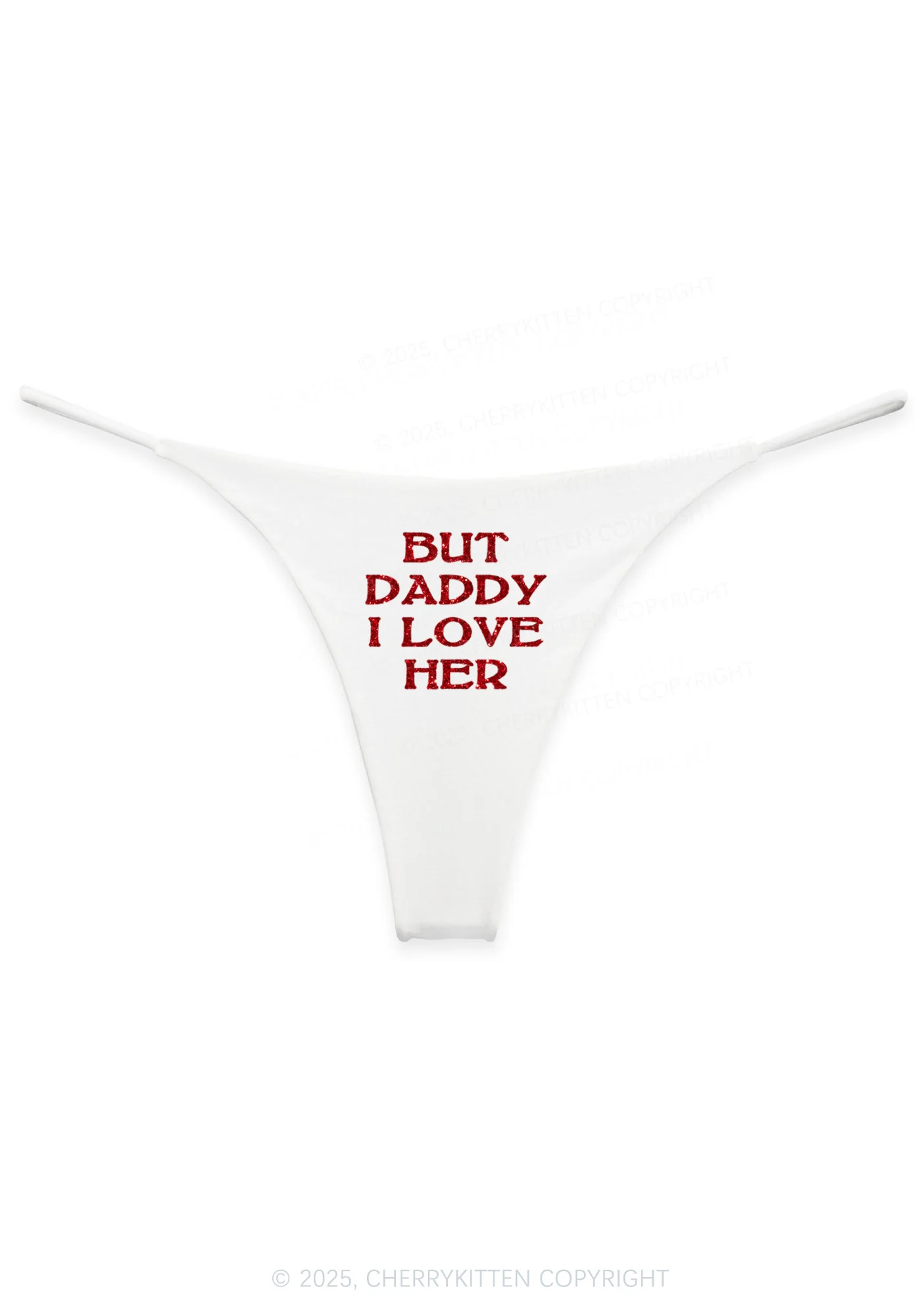 Glitter But Daddy I Love Her Y2K Bikini String Thong Cherrykitten - Image 5