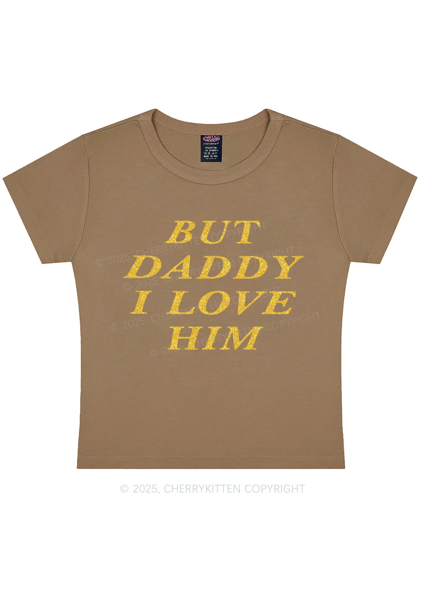 Glitter But Daddy I Love Him Y2K Baby Tee Cherrykitten - Image 11