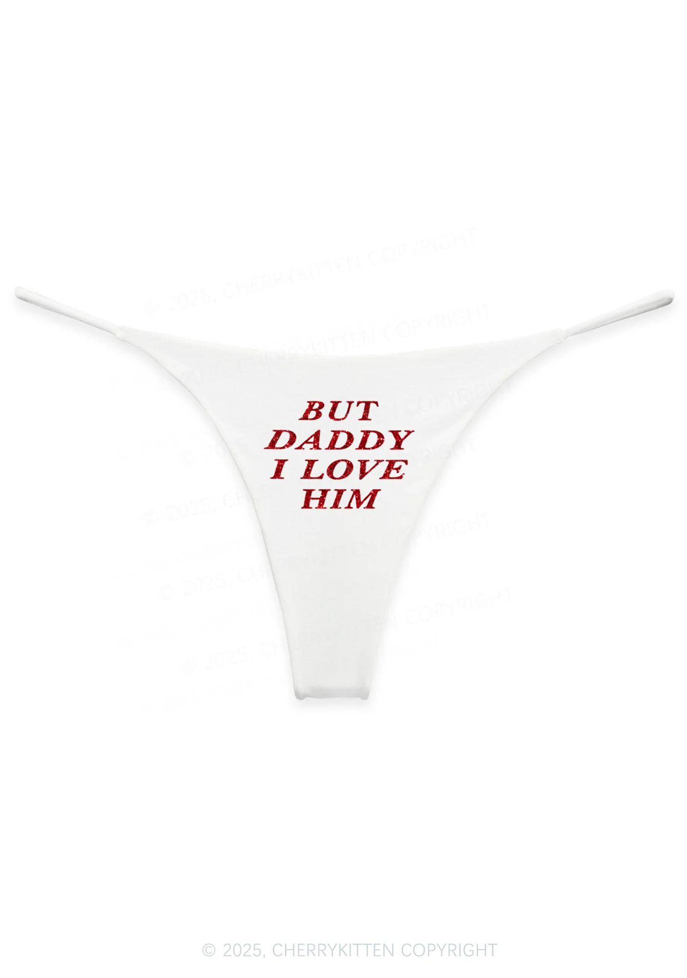 Glitter But Daddy I Love Him Y2K Bikini String Thong Cherrykitten - Image 5