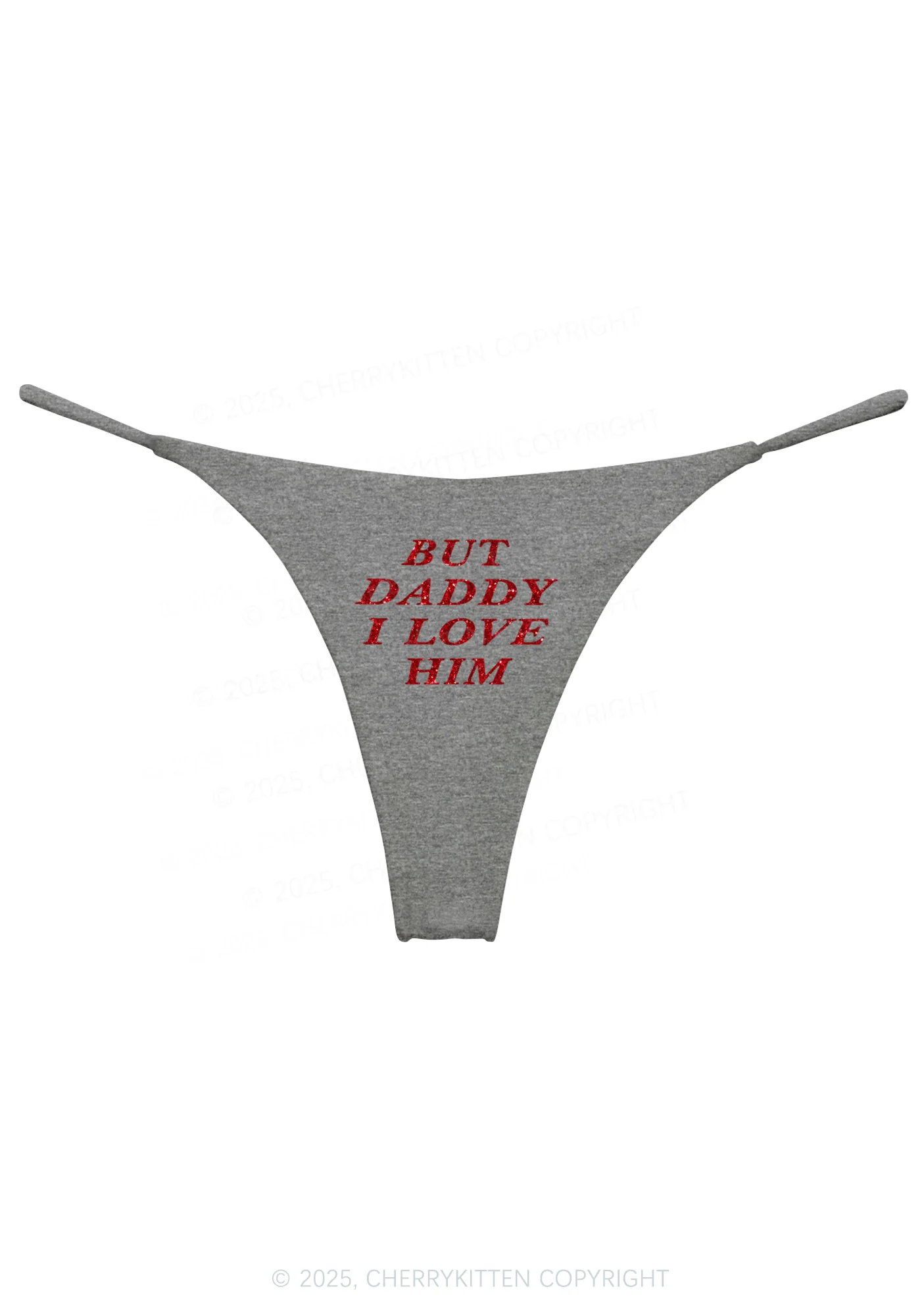 Glitter But Daddy I Love Him Y2K Bikini String Thong Cherrykitten - Image 9