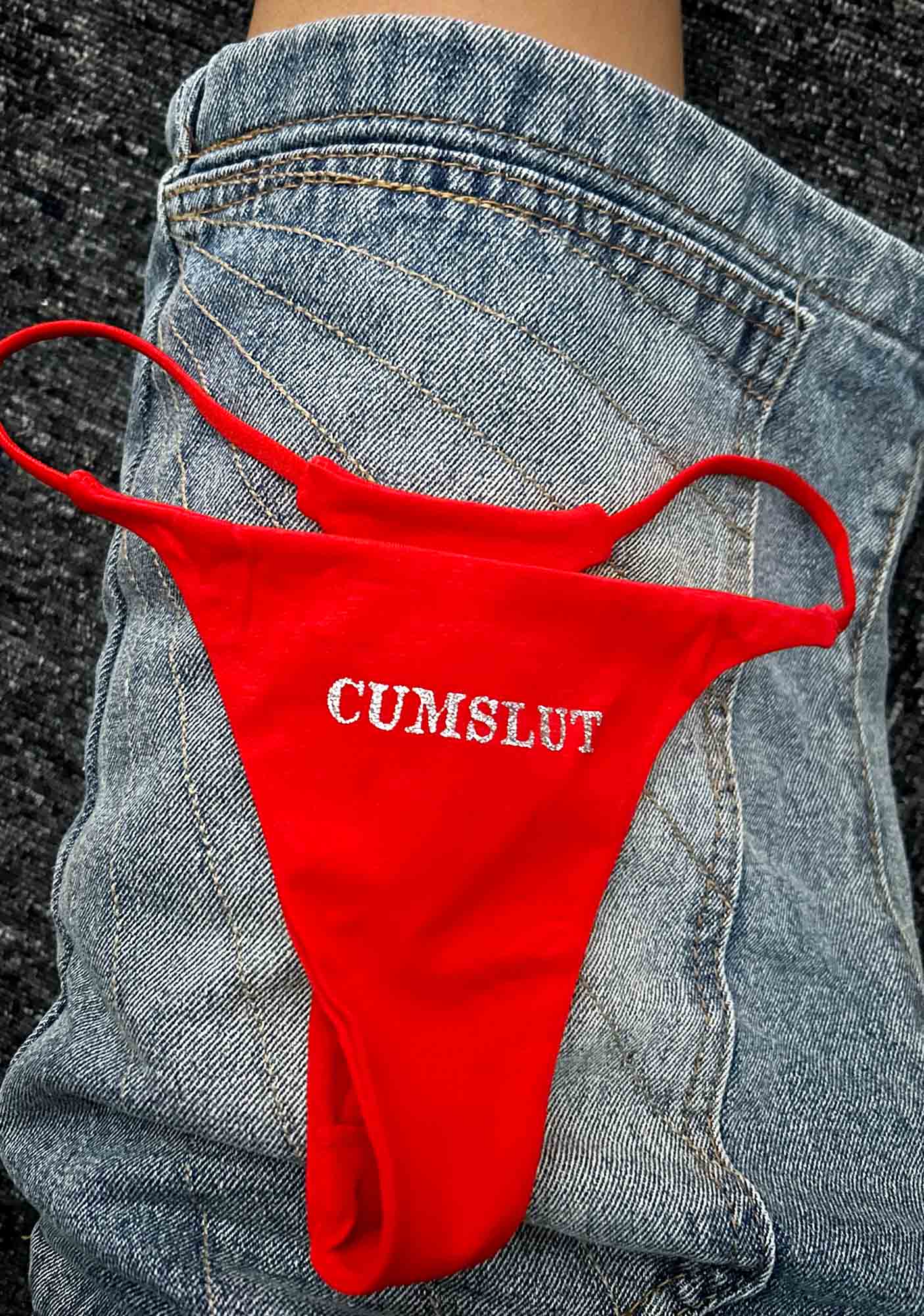 Glitter Comeslut Y2K Bikini String Thong Cherrykitten - Image 4