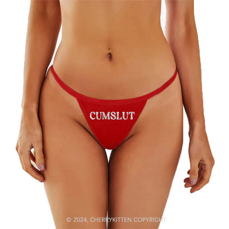 Glitter Comeslut Y2K Flat String Thong Cherrykitten - Image 3