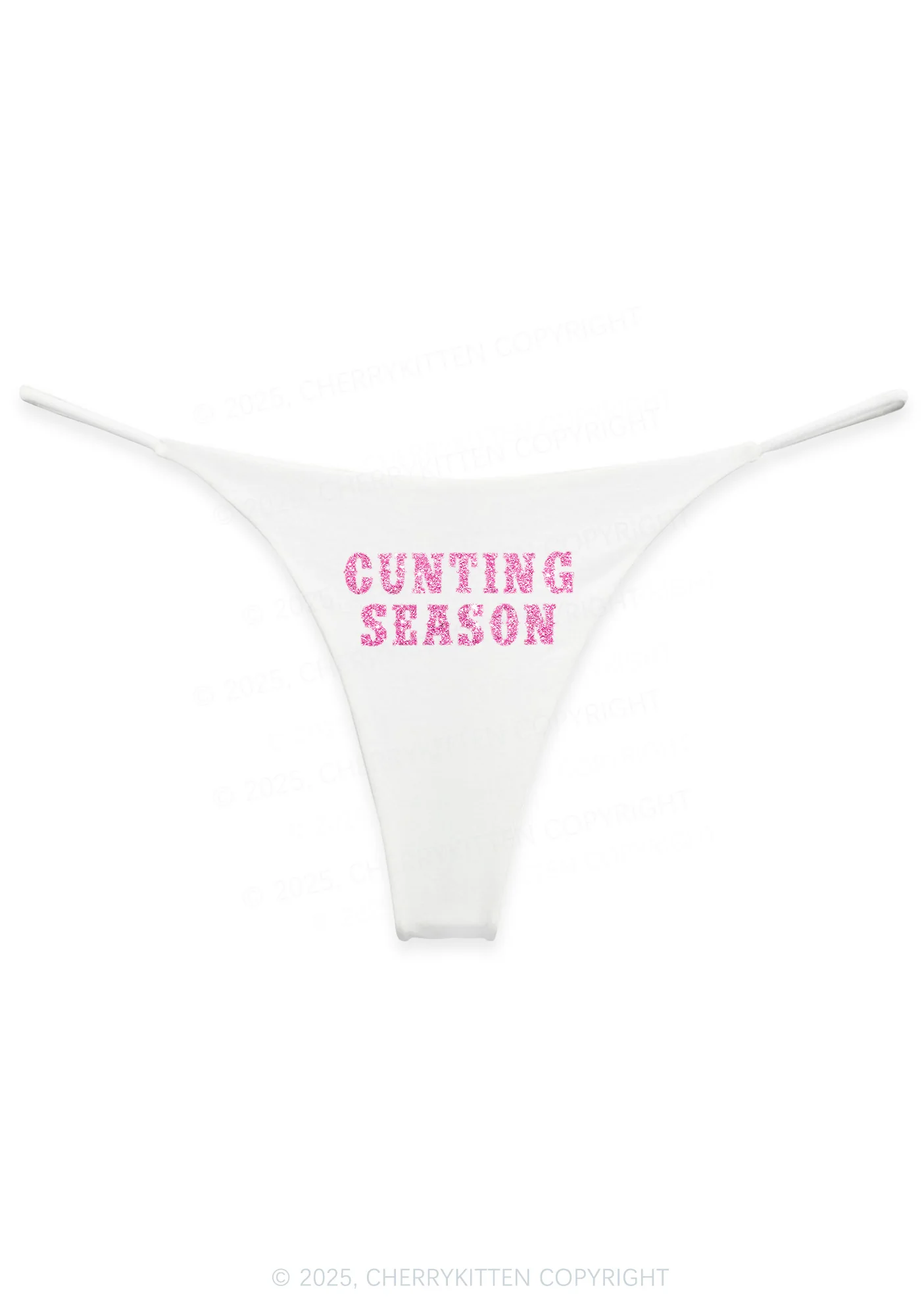 Glitter Cunting Season Y2K Bikini String Thong Cherrykitten - Image 3