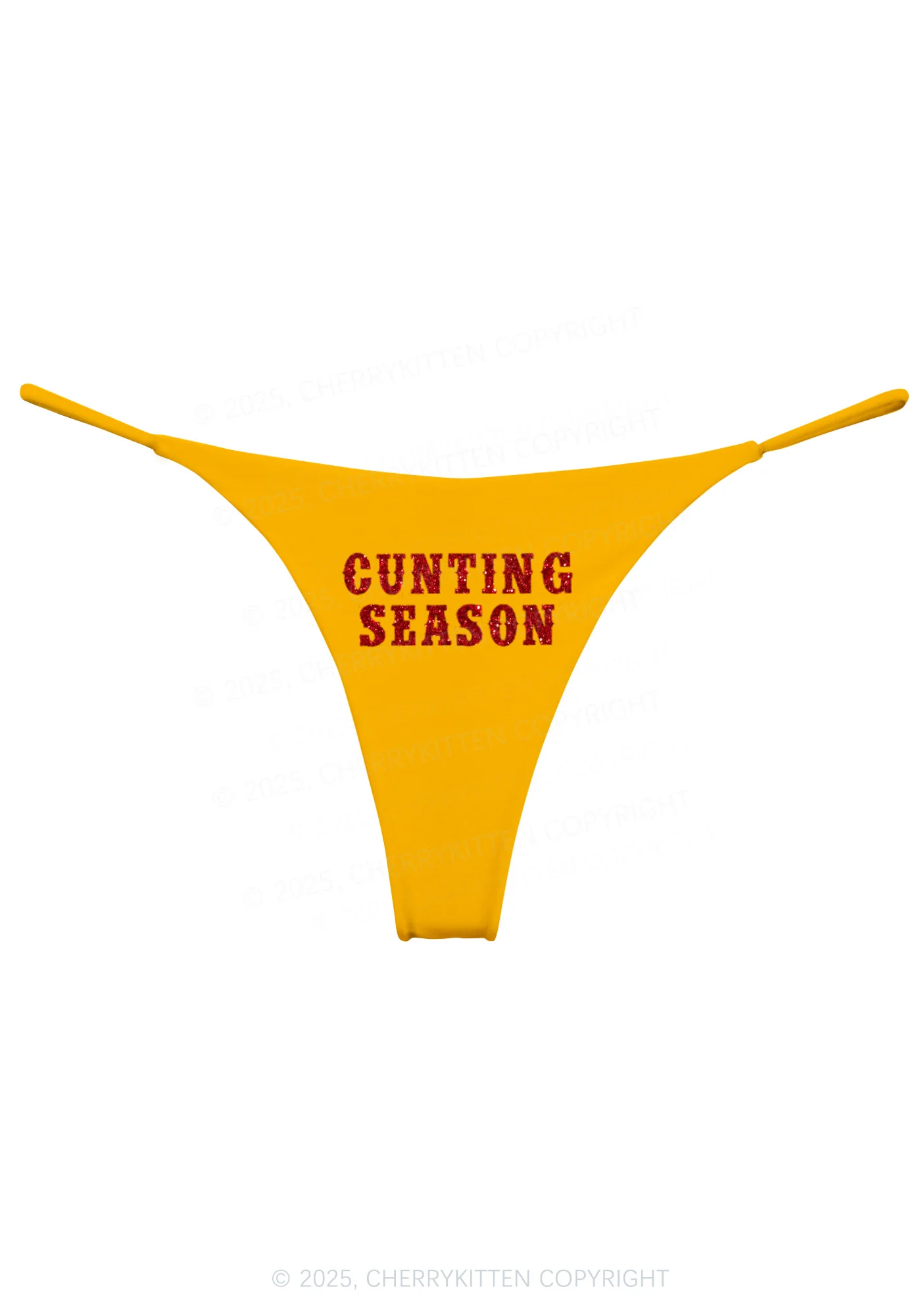 Glitter Cunting Season Y2K Bikini String Thong Cherrykitten - Image 6