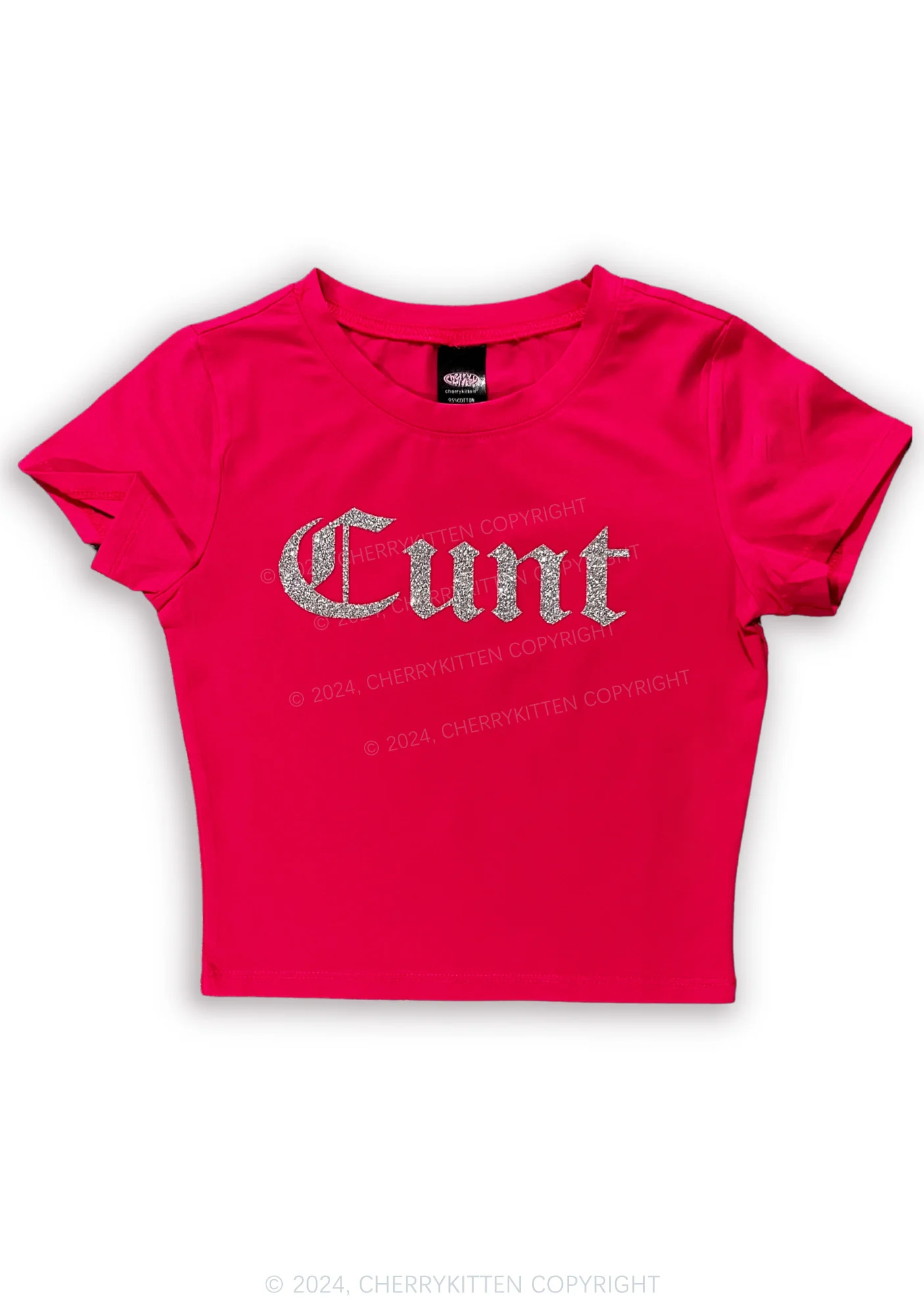 Glitter Cxxt Y2K Baby Tee Cherrykitten - Image 6