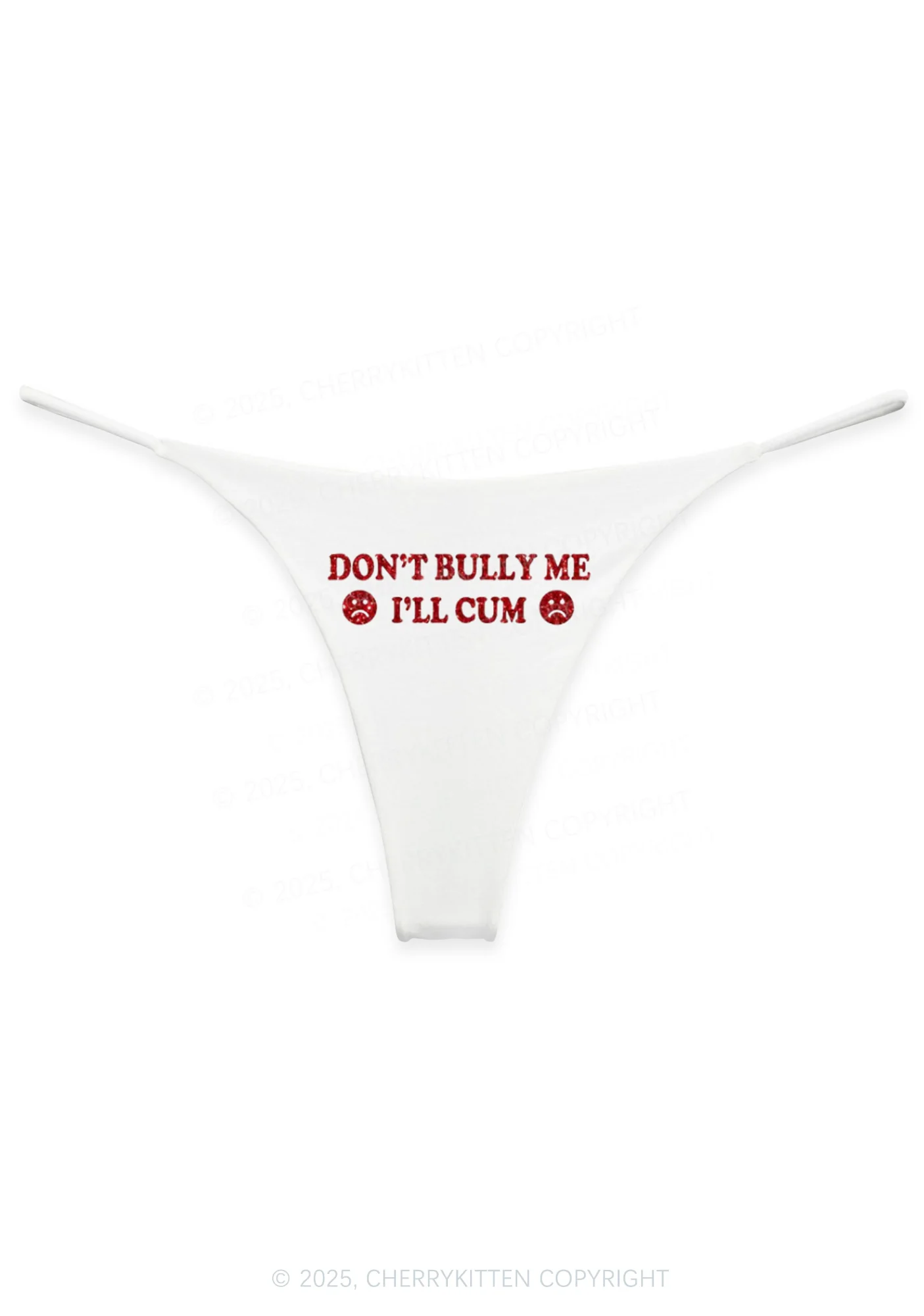 Glitter Dont Bully Me Y2K Bikini String Thong Cherrykitten - Image 5