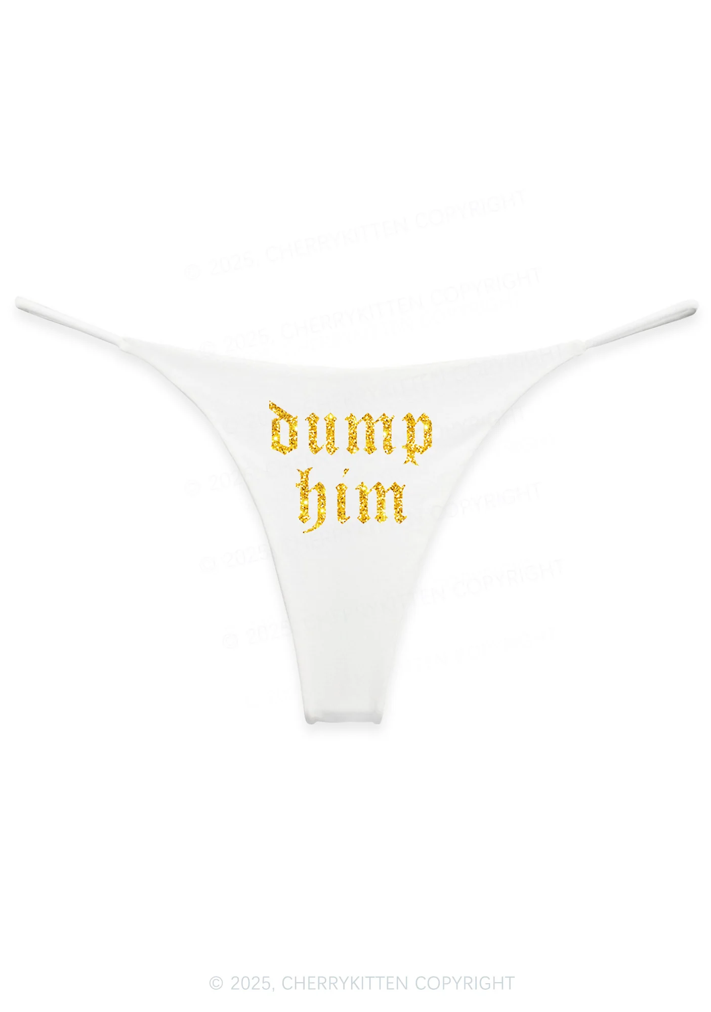 Glitter Dump Him Y2K Bikini String Thong Cherrykitten - Image 7