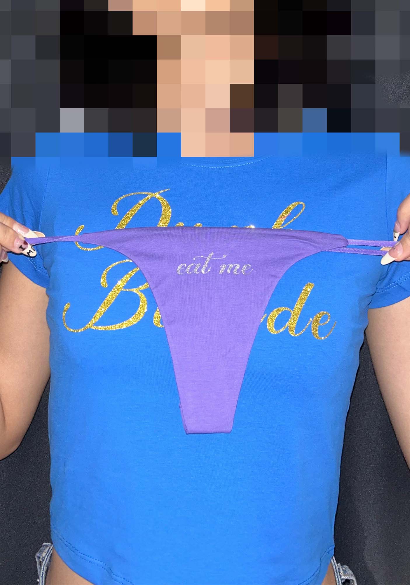 Glitter Eat Me Y2K Bikini String Thong Cherrykitten - Image 3