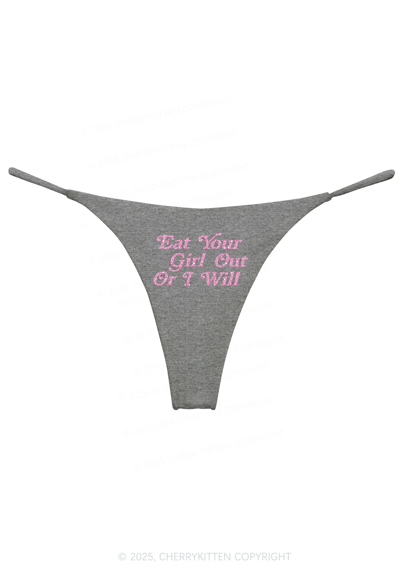 Glitter Eat Your Girl Out Pride Y2K Bikini String Thong Cherrykitten - Image 10
