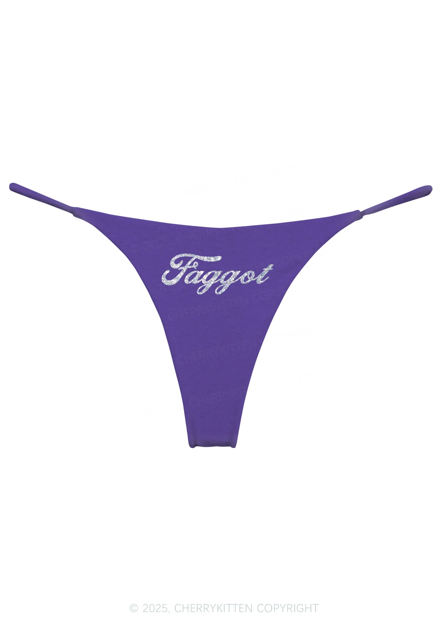 Glitter Faggot Pride Y2K Bikini String Thong Cherrykitten - Image 10