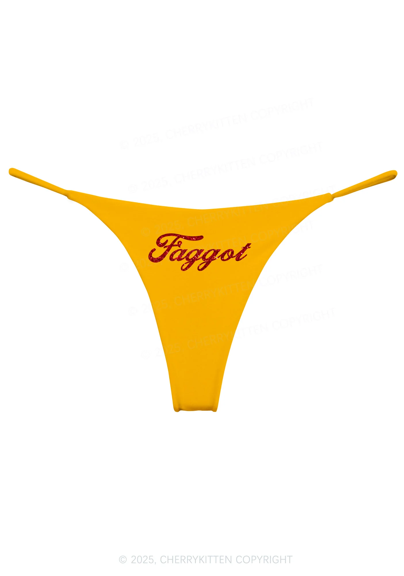 Glitter Faggot Pride Y2K Bikini String Thong Cherrykitten - Image 6