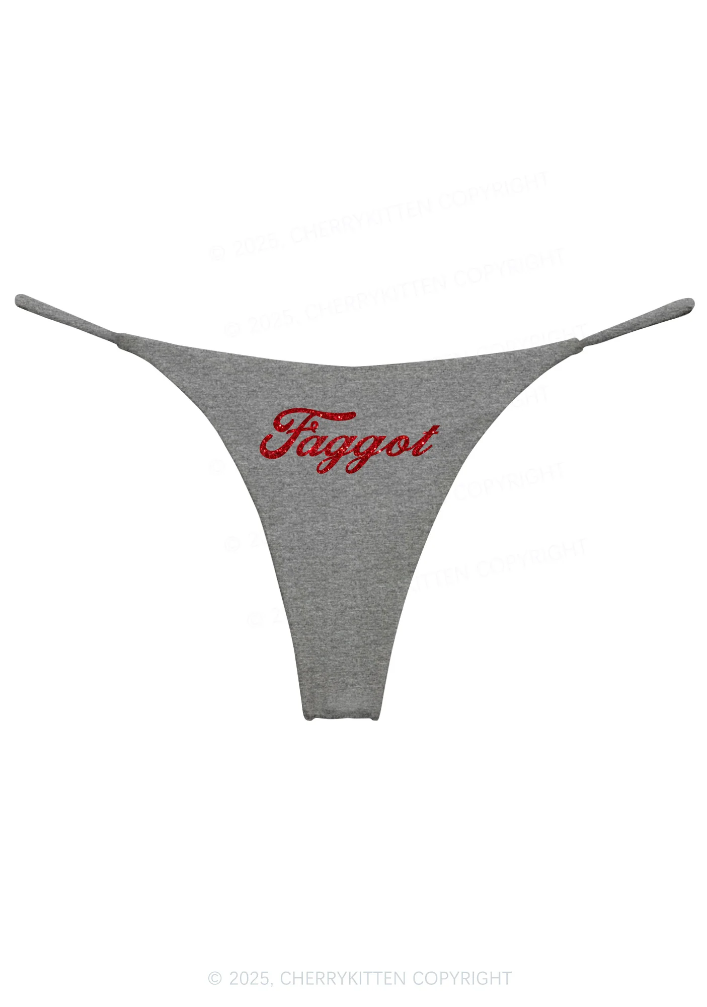 Glitter Faggot Pride Y2K Bikini String Thong Cherrykitten - Image 7