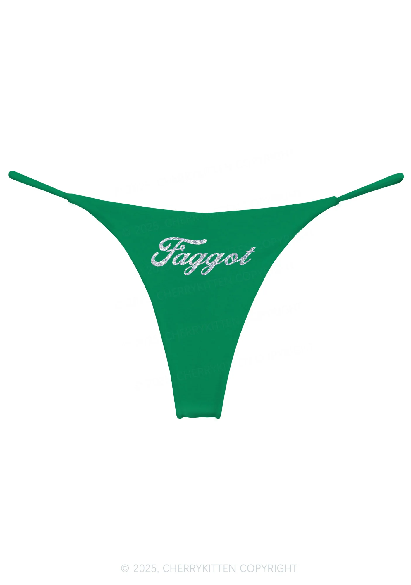 Glitter Faggot Pride Y2K Bikini String Thong Cherrykitten - Image 9