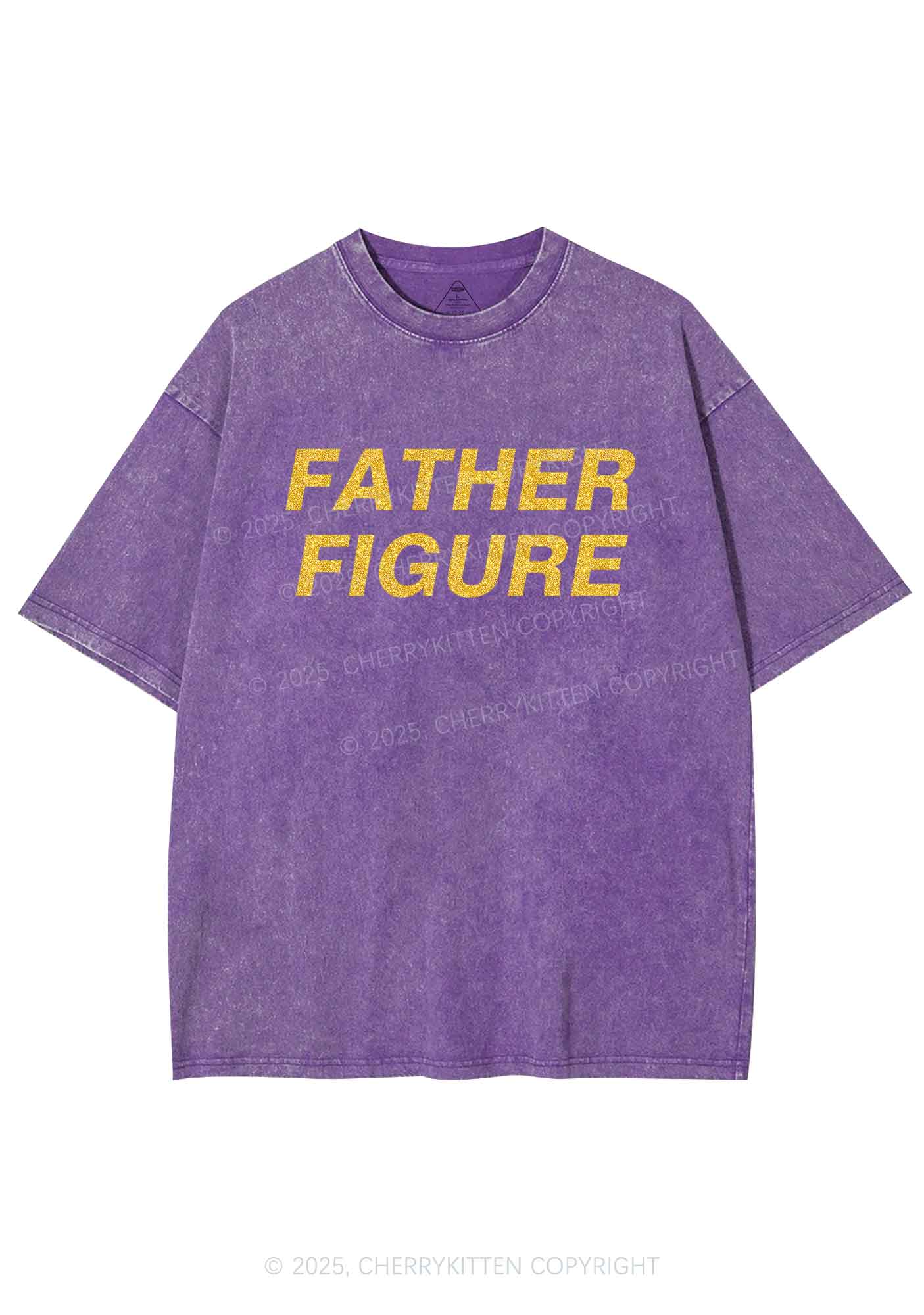 Glitter Father Figure Y2K Shirts Washed Tee Cherrykitten - Image 7