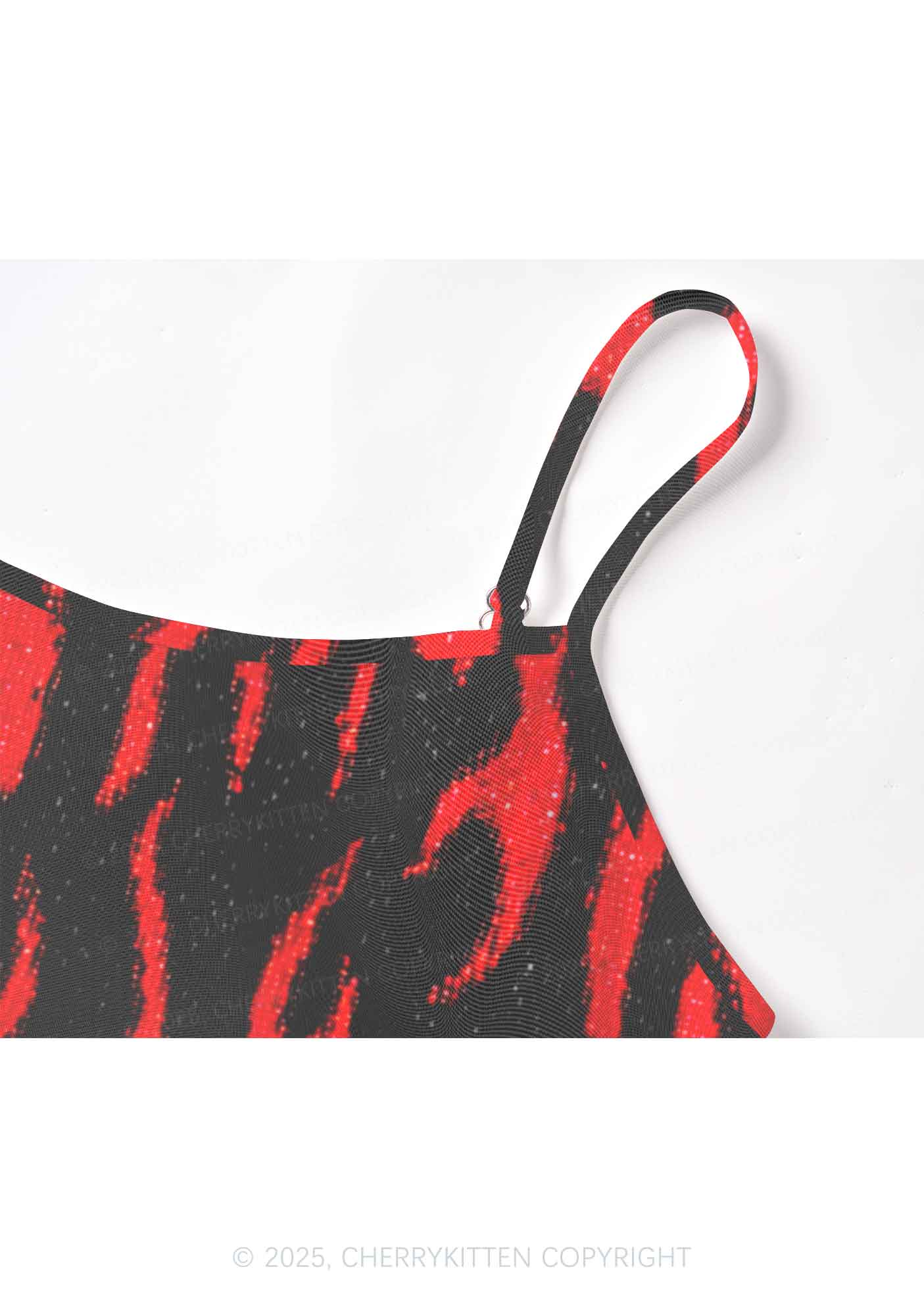 Glitter Flame Y2K Mesh Cami Tank Cherrykitten - Image 5