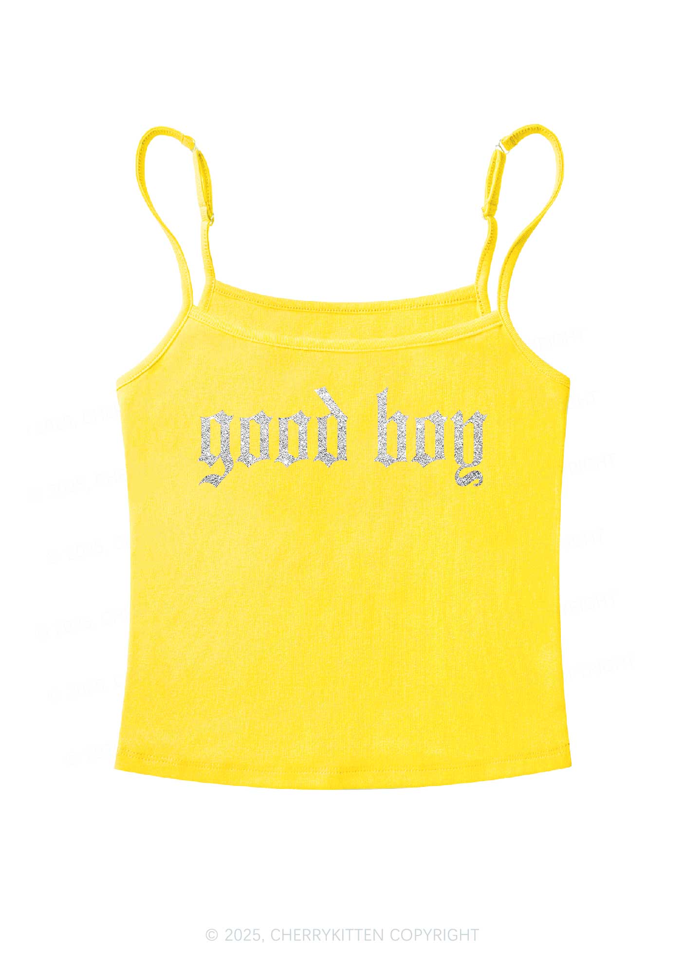 Glitter Good Boy Y2K Spaghetti Strap Cami Cherrykitten - Image 8