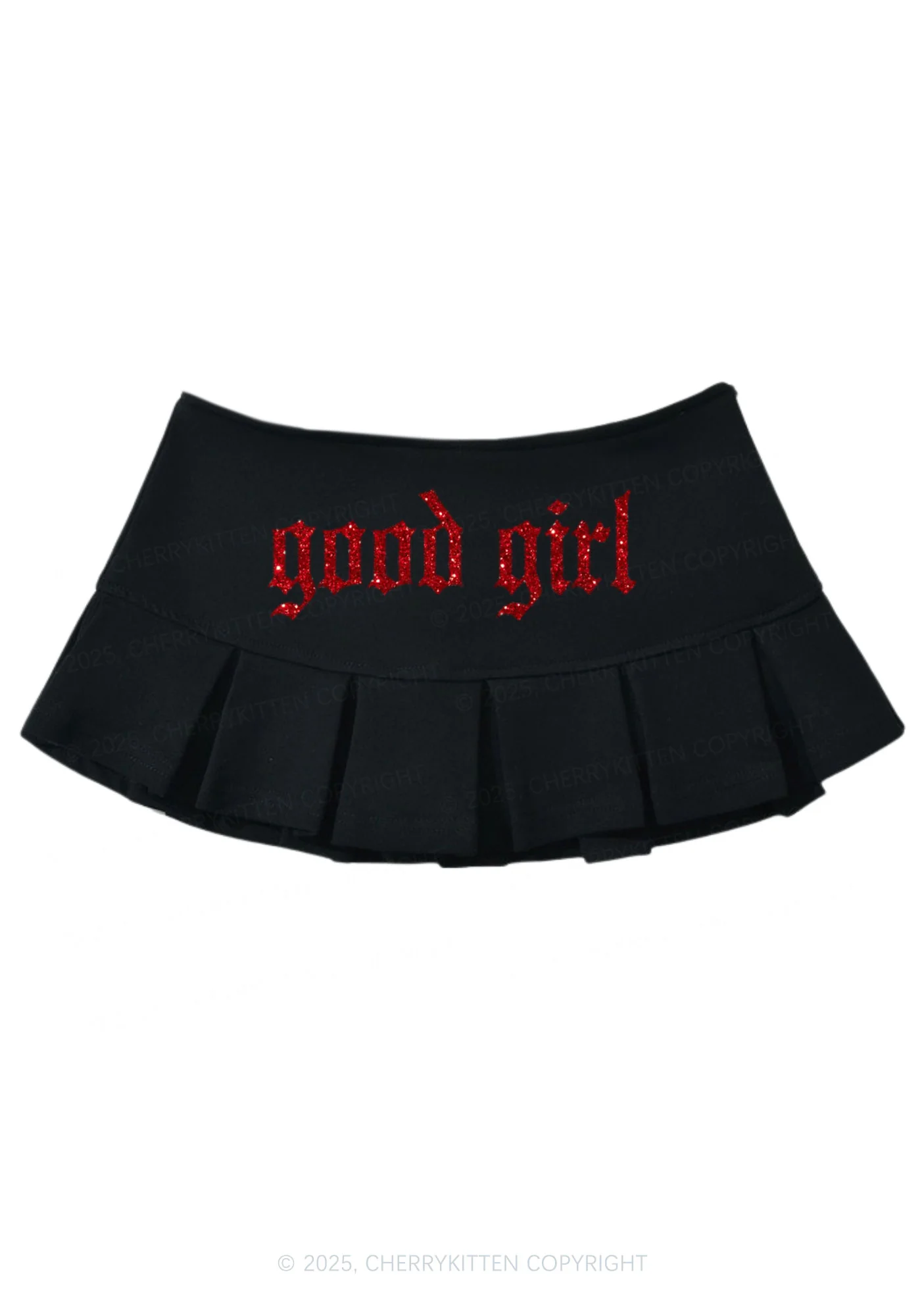 Glitter Good Girl Y2K Mini Pleated Skirts Cherrykitten - Image 4