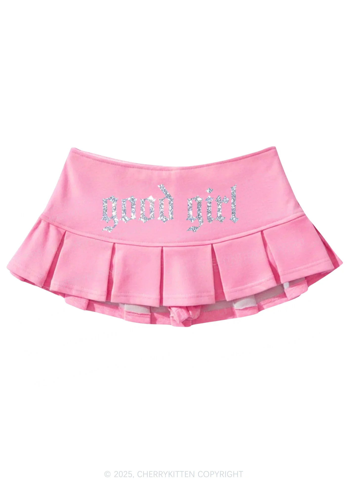 Glitter Good Girl Y2K Mini Pleated Skirts Cherrykitten - Image 5
