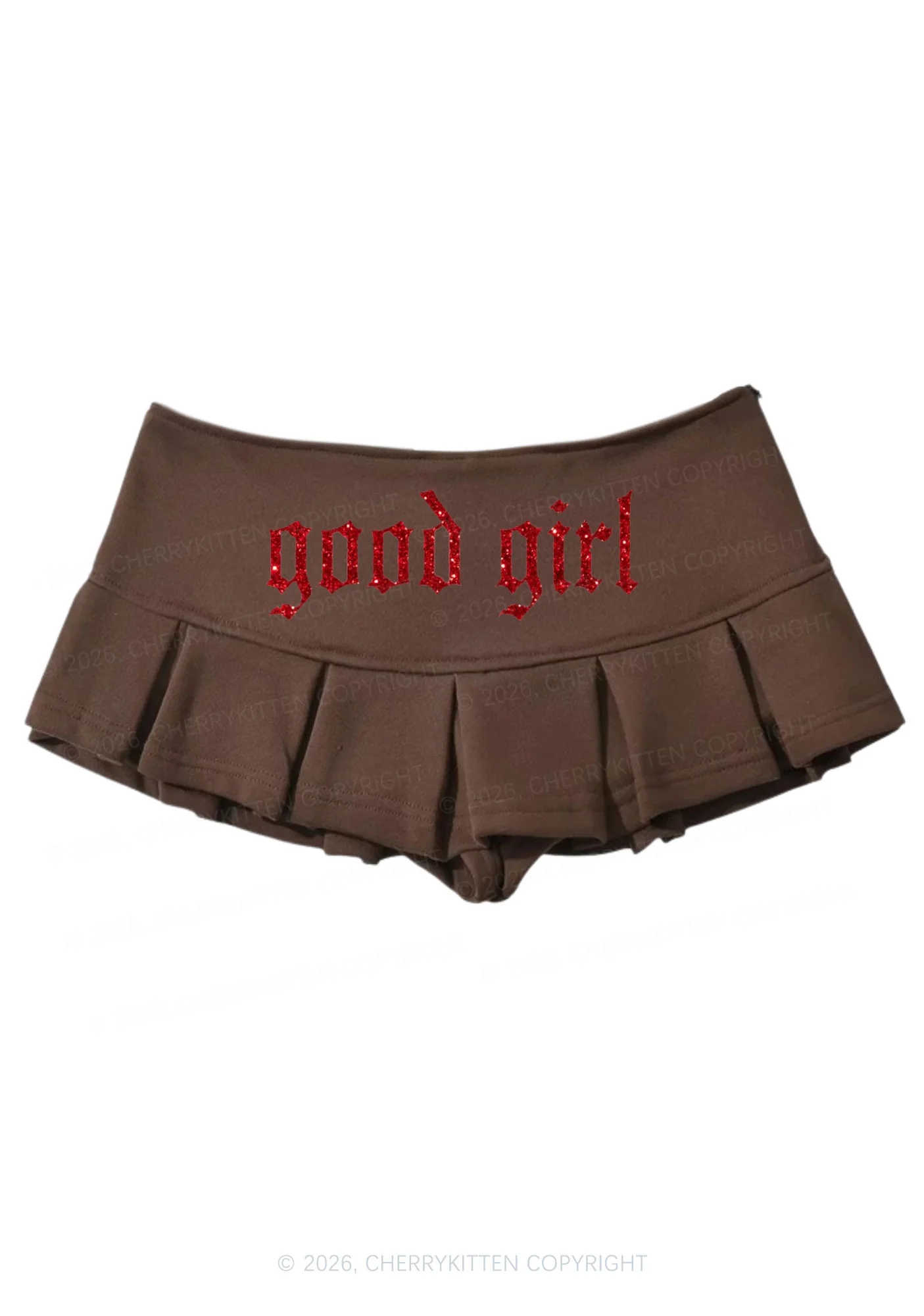 Glitter Good Girl Y2K Mini Pleated Skirts Cherrykitten - Image 7