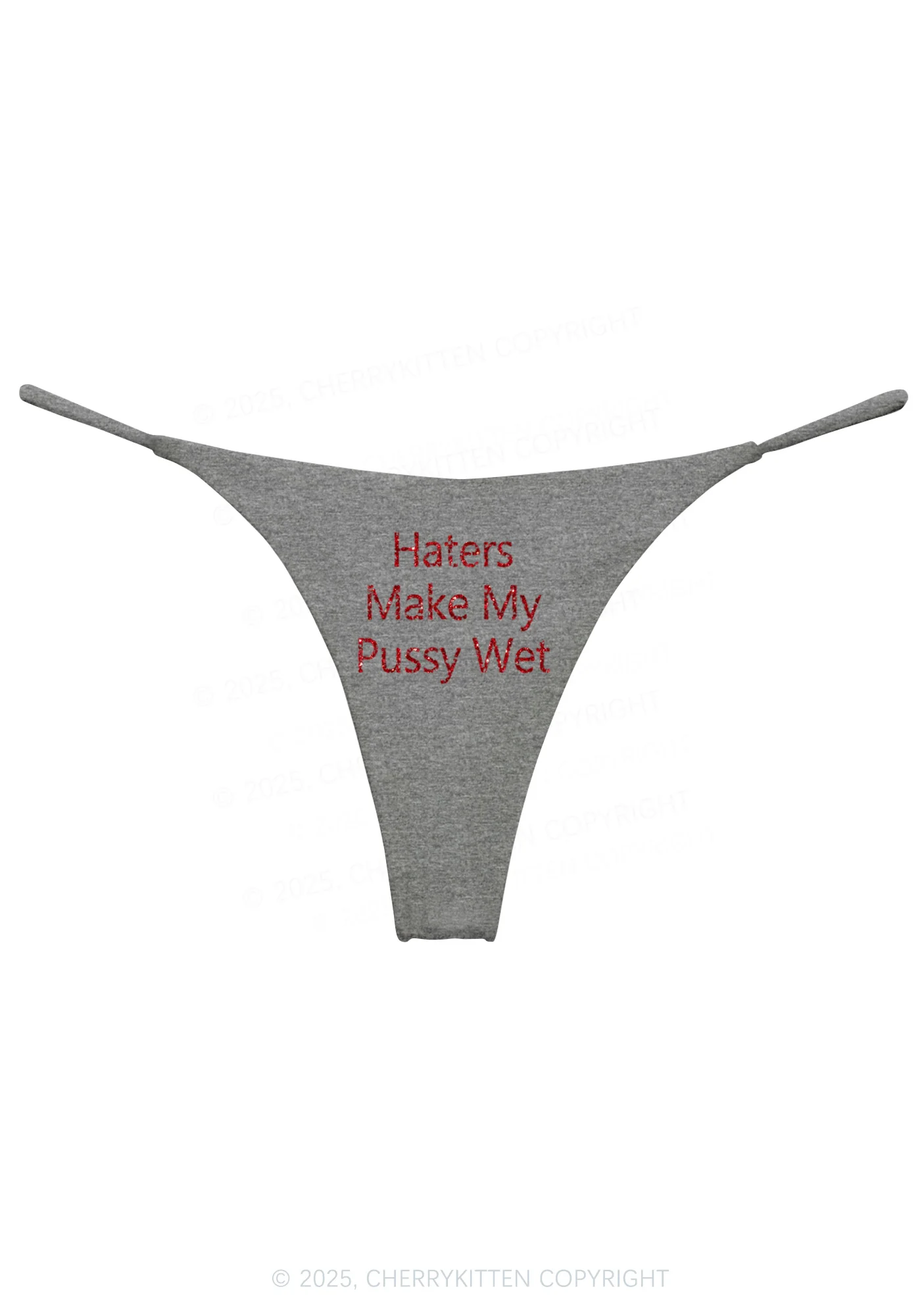 Glitter Haters Make My Puxxy Wet Y2K Bikini String Thong Cherrykitten - Image 10