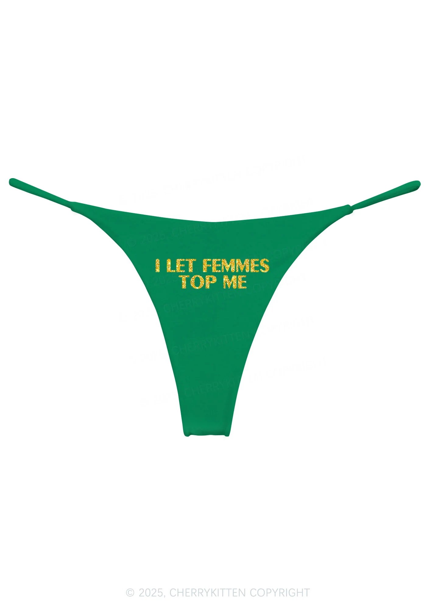 Glitter I Let Femmes Top Me Pride Y2K Bikini String Thong Cherrykitten - Image 10
