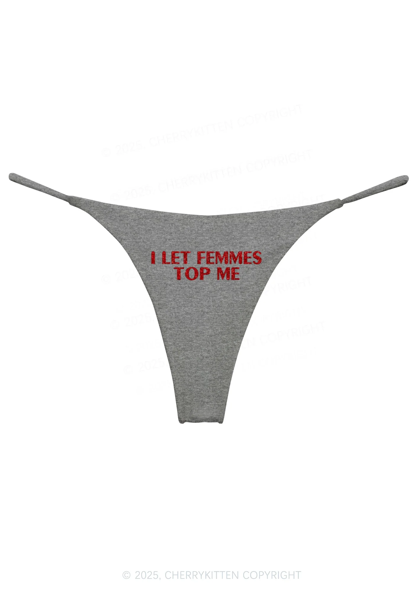 Glitter I Let Femmes Top Me Pride Y2K Bikini String Thong Cherrykitten - Image 9