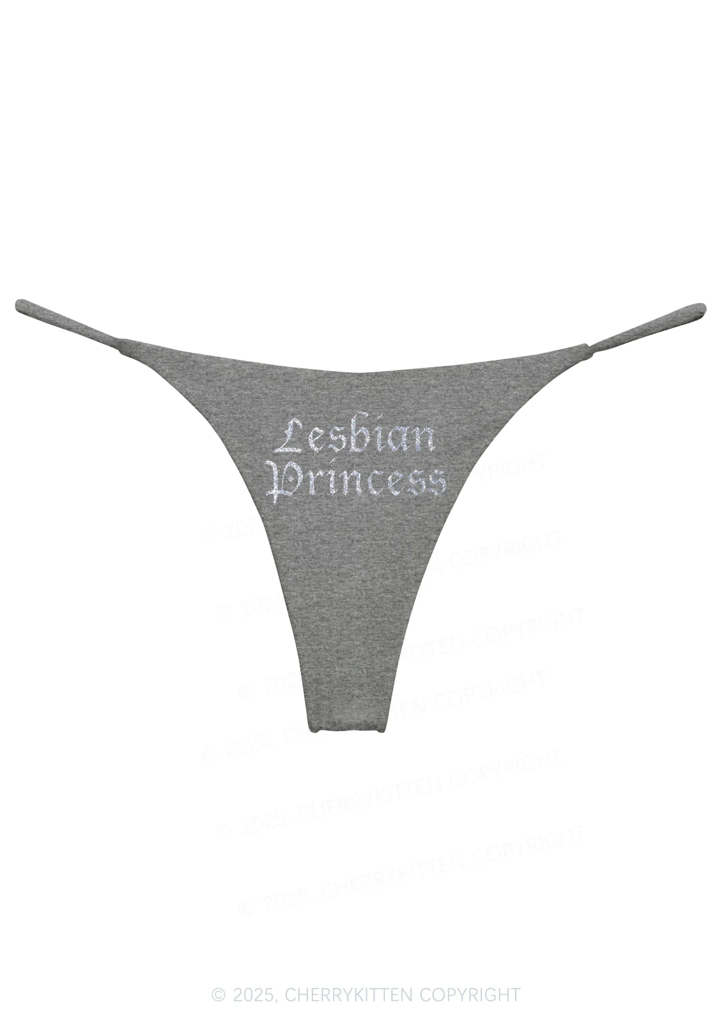 Glitter Lesbian Princess Pride Y2K Bikini String Thong Cherrykitten - Image 10