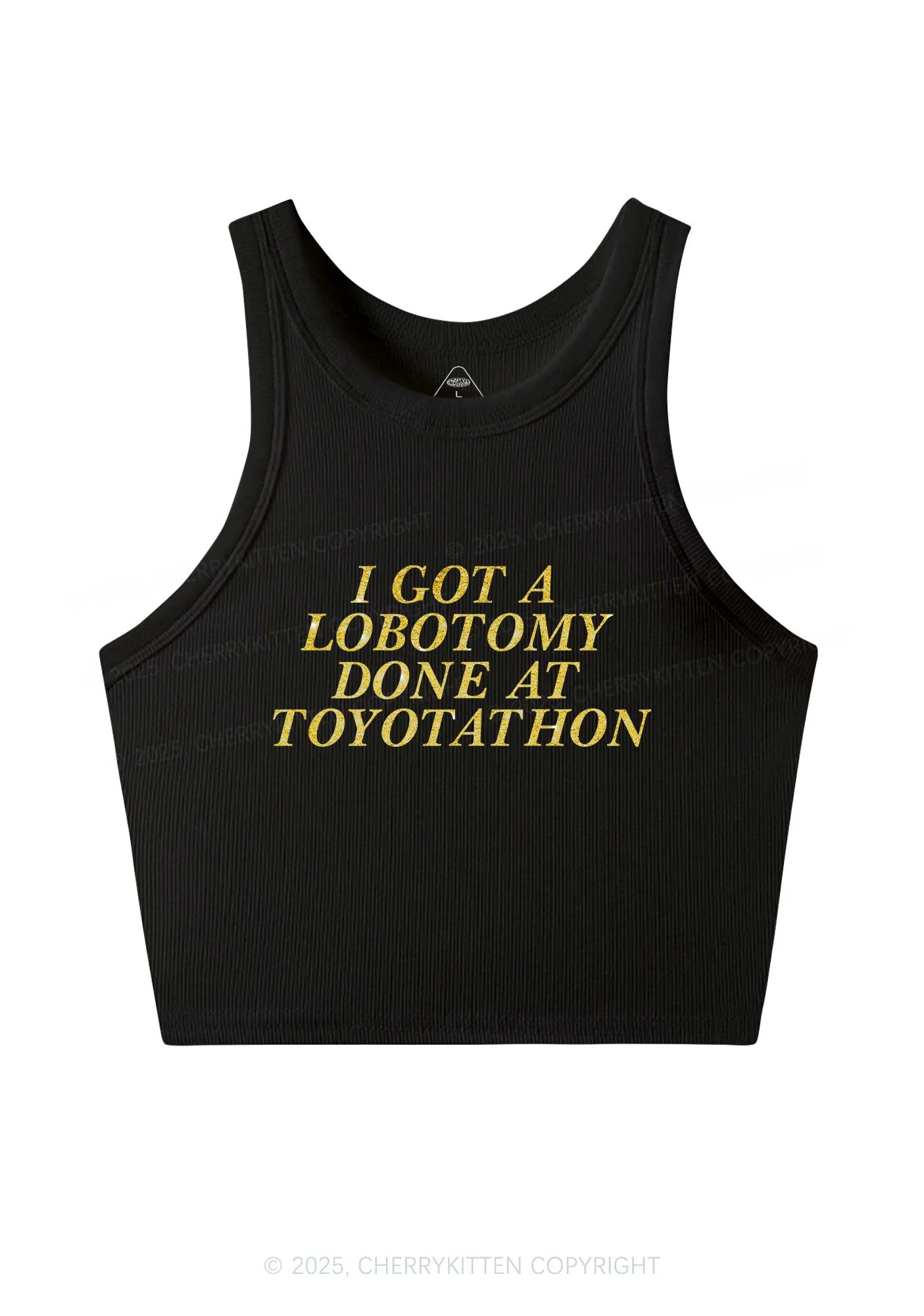 Glitter Lobotomy At Toyotathon Y2K Crop Tank Top Cherrykitten - Image 4