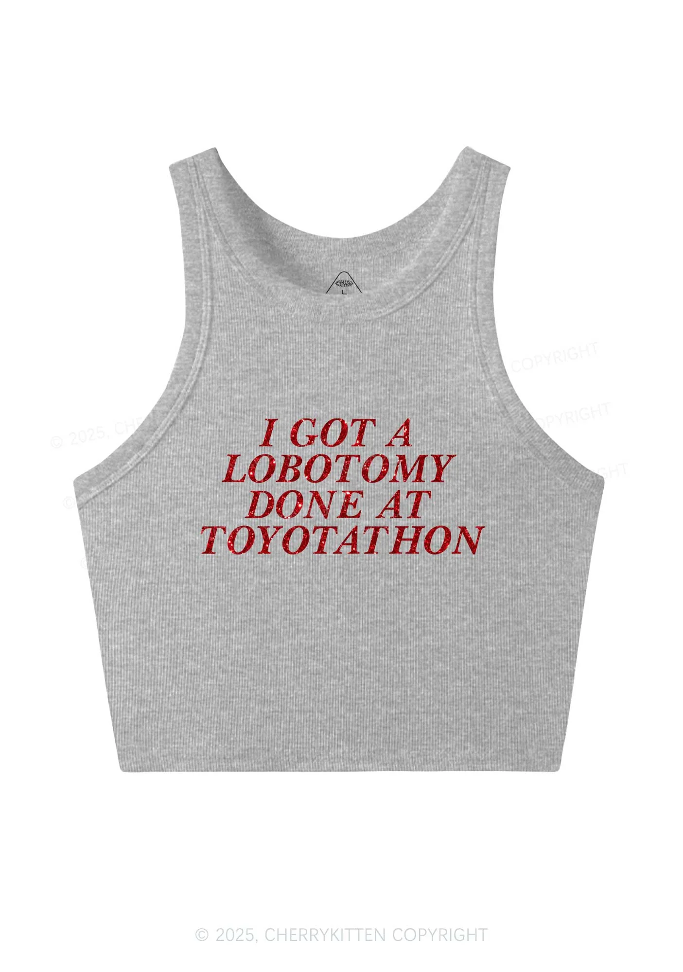 Glitter Lobotomy At Toyotathon Y2K Crop Tank Top Cherrykitten - Image 5