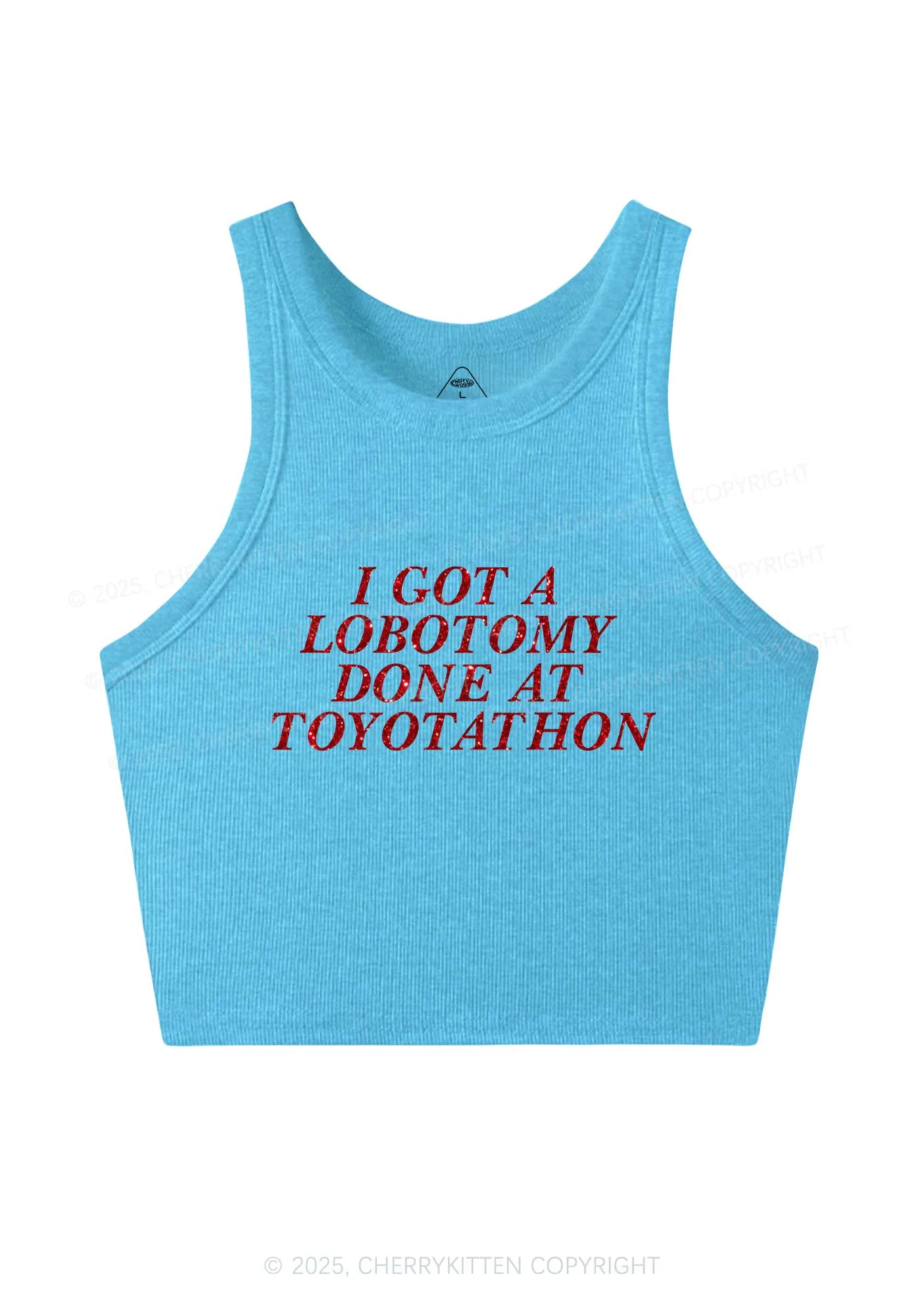 Glitter Lobotomy At Toyotathon Y2K Crop Tank Top Cherrykitten - Image 6
