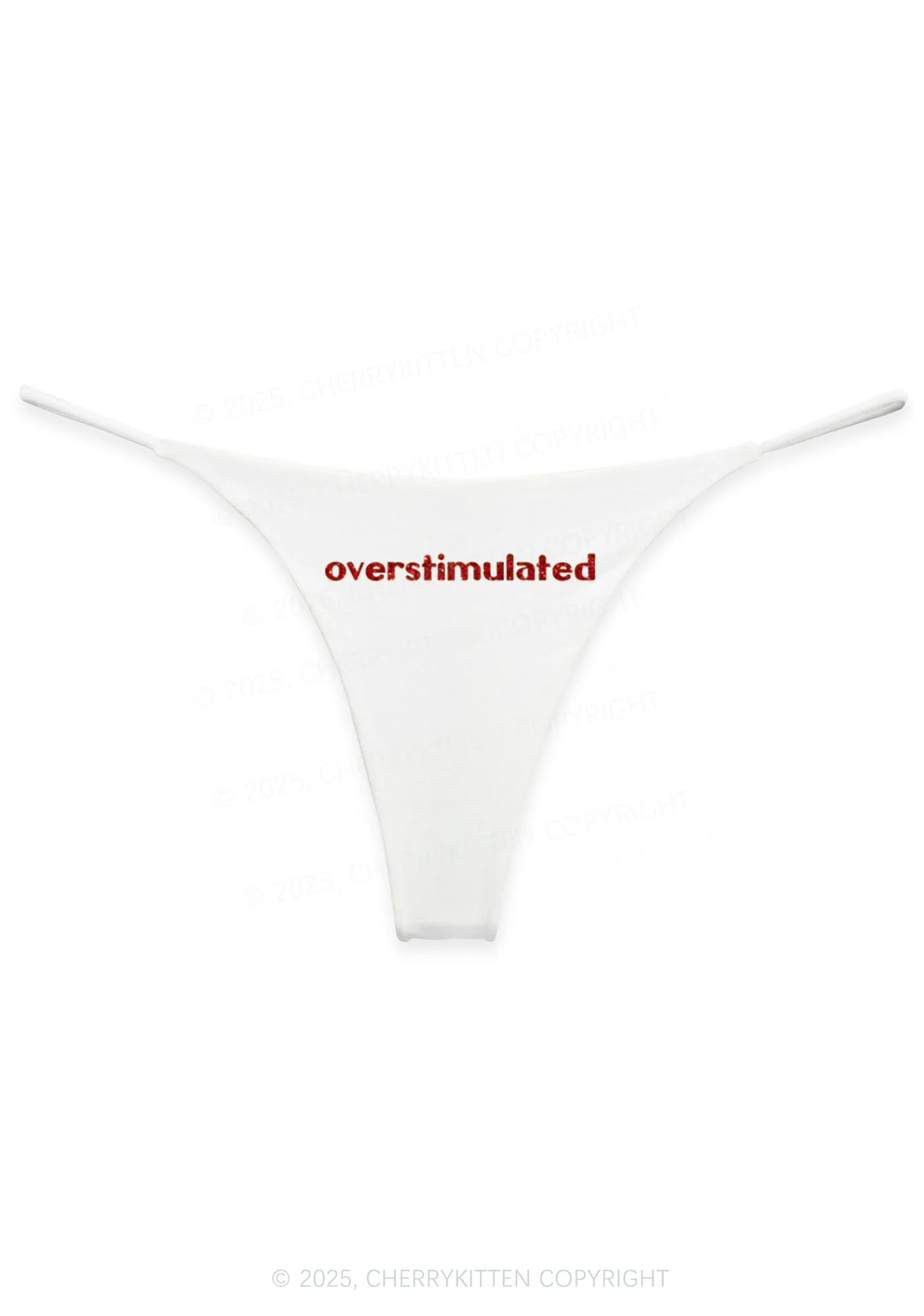 Glitter Overstimulated Y2K Bikini String Thong Cherrykitten - Image 4
