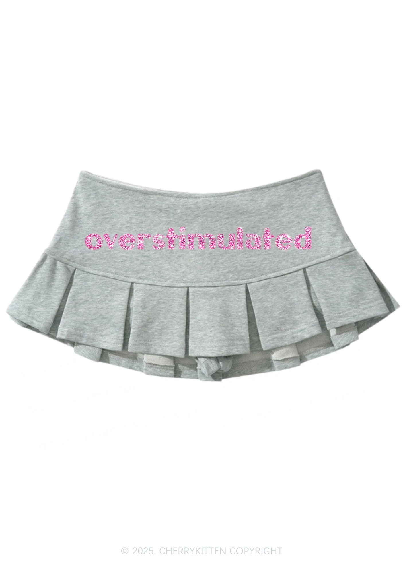 Glitter Overstimulated Y2K Mini Pleated Skirts Cherrykitten - Image 4