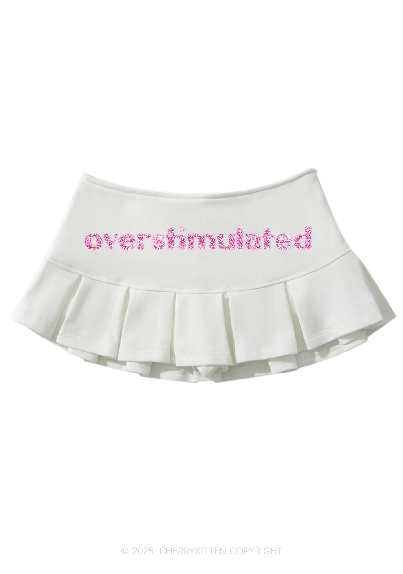 Glitter Overstimulated Y2K Mini Pleated Skirts Cherrykitten - Image 5
