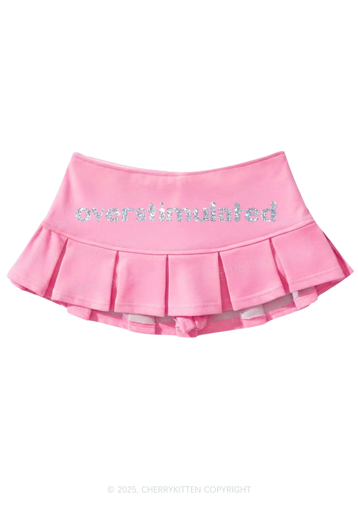 Glitter Overstimulated Y2K Mini Pleated Skirts Cherrykitten - Image 6