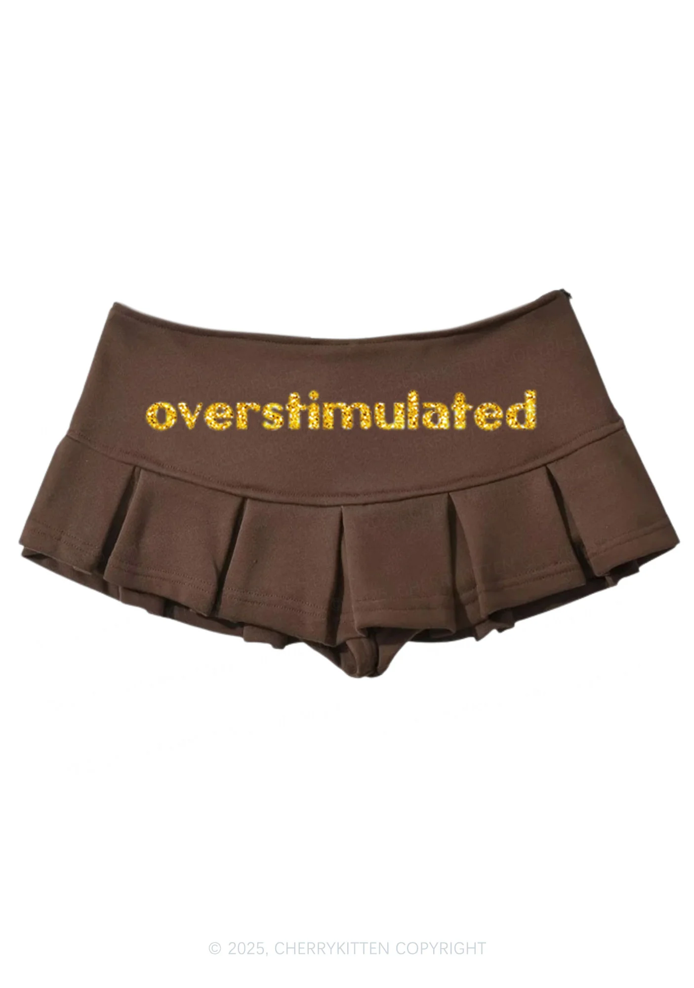 Glitter Overstimulated Y2K Mini Pleated Skirts Cherrykitten - Image 7