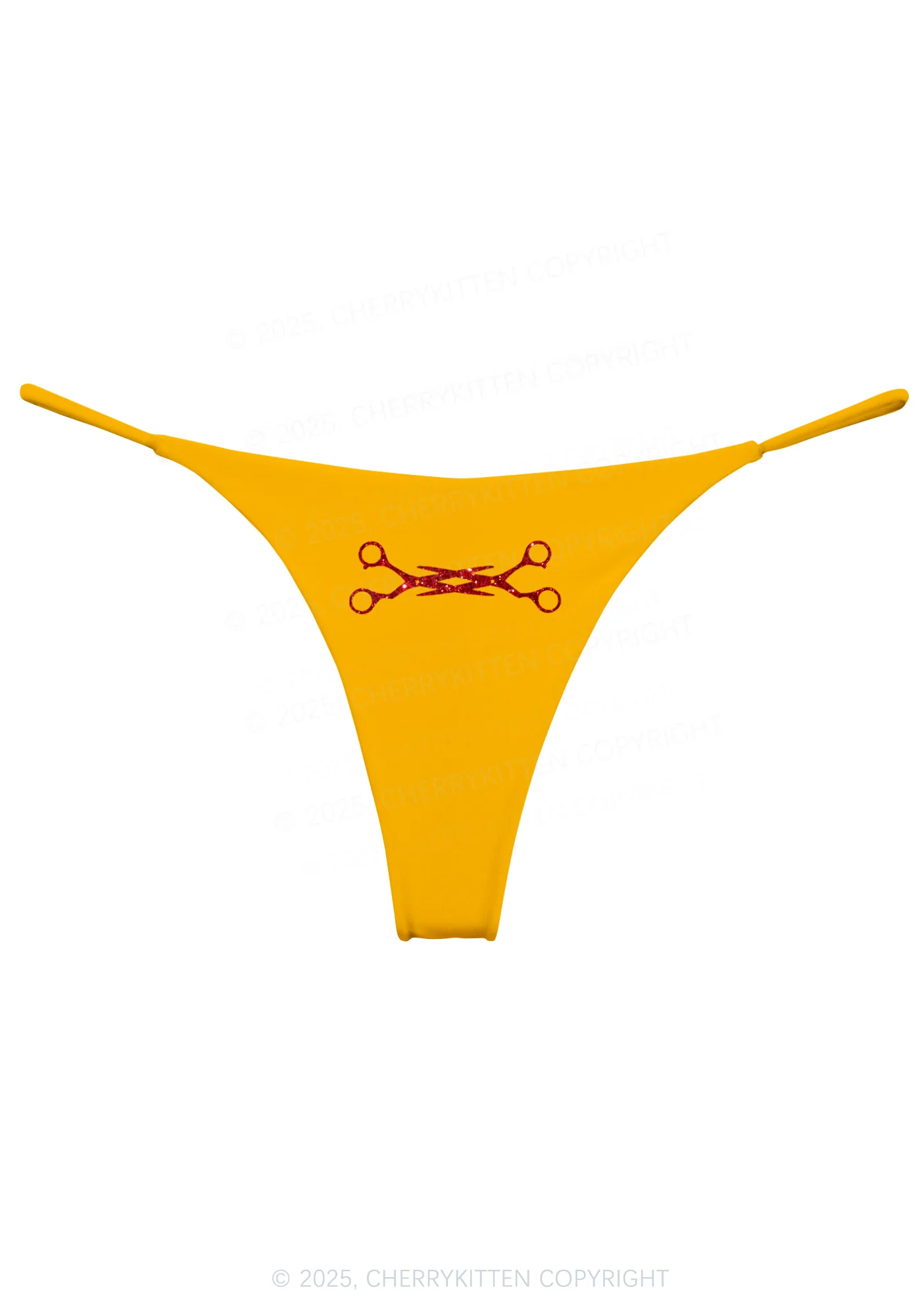 Glitter Pink Scissor Pride Y2K Bikini String Thong Cherrykitten - Image 7