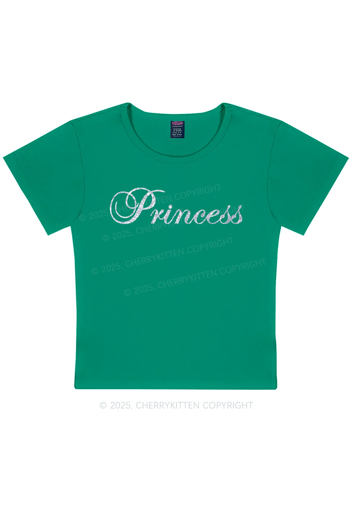 Glitter Princess Y2K Baby Tee Cherrykitten - Image 11