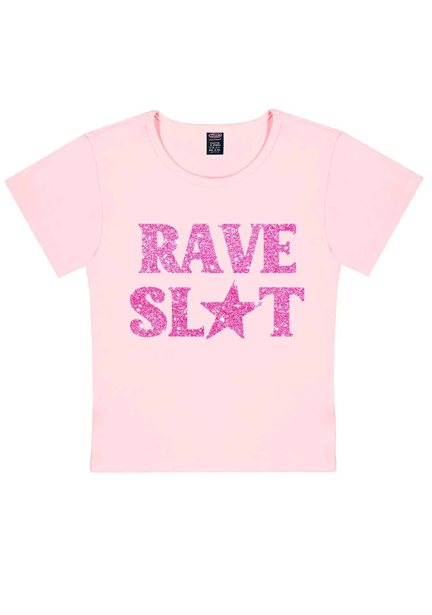 Glitter Rave Slxt Y2K Baby Tee Cherrykitten - Image 12