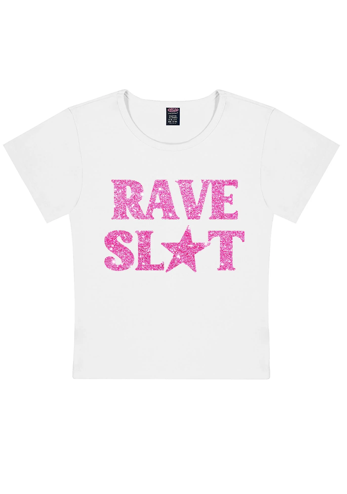 Glitter Rave Slxt Y2K Baby Tee Cherrykitten - Image 6
