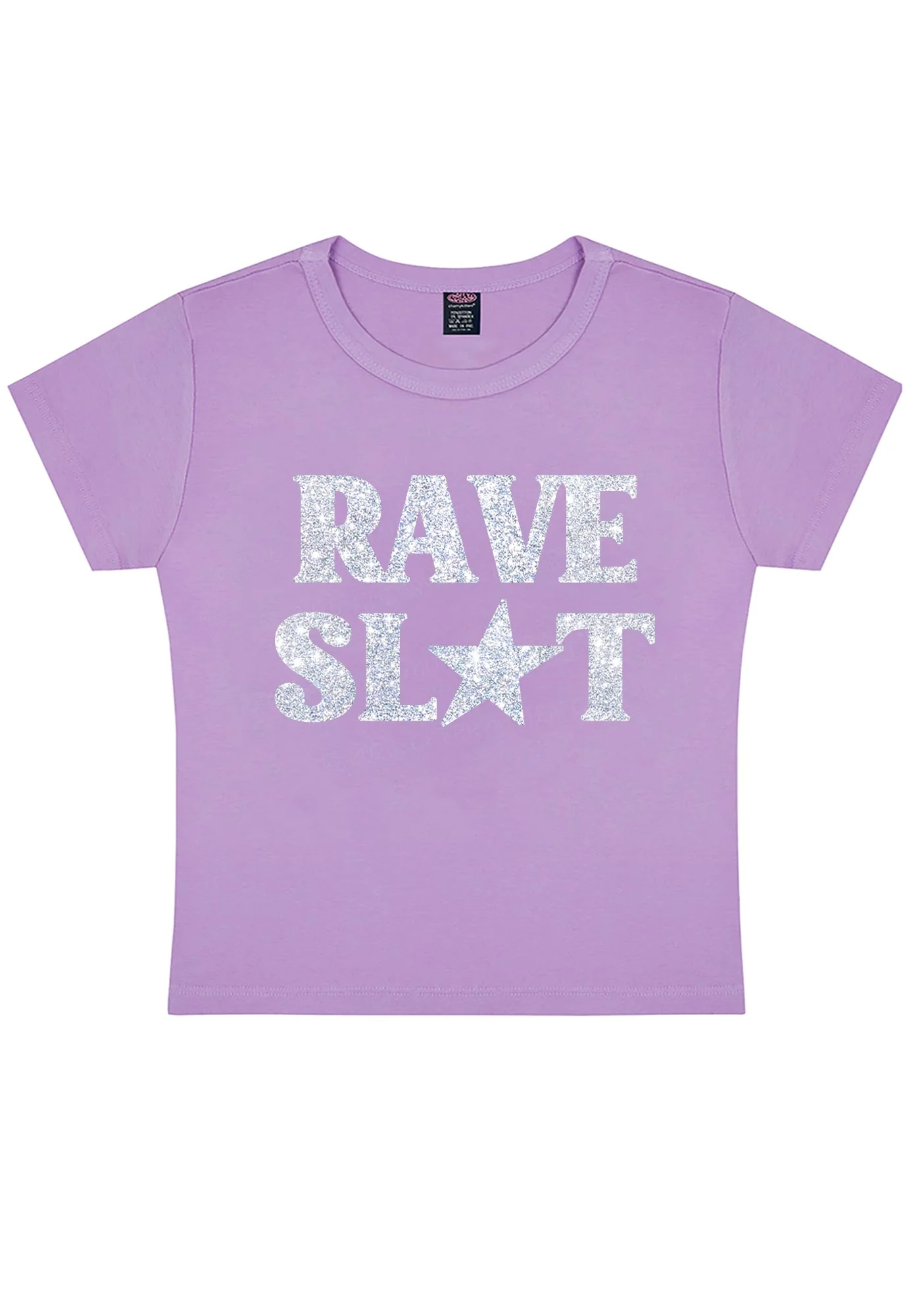 Glitter Rave Slxt Y2K Baby Tee Cherrykitten - Image 8