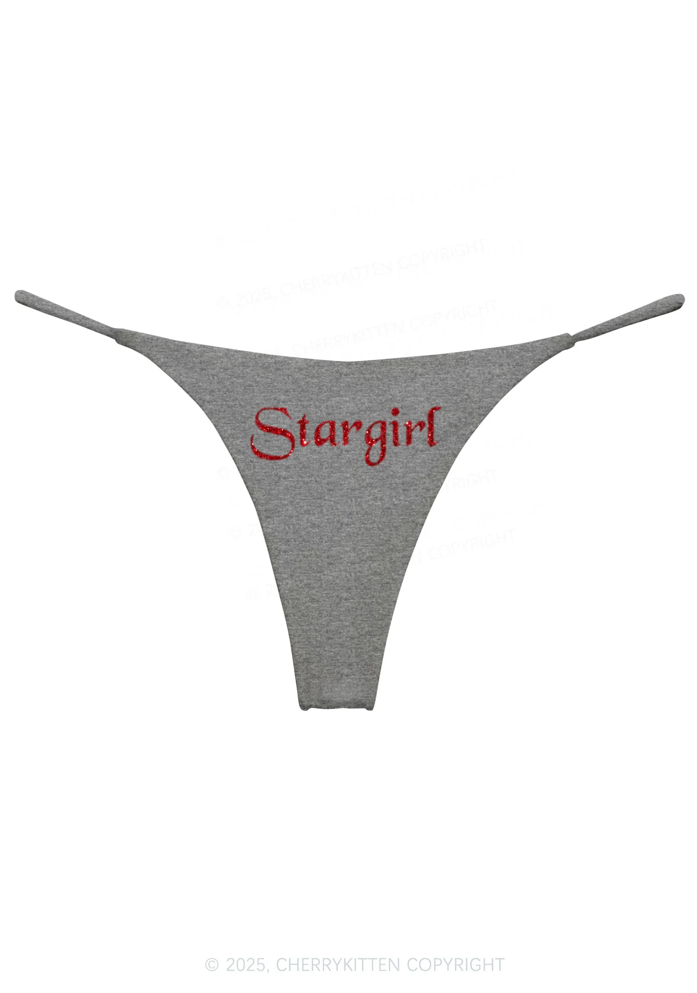 Glitter Red Stargirl Y2K Bikini String Thong Cherrykitten - Image 10