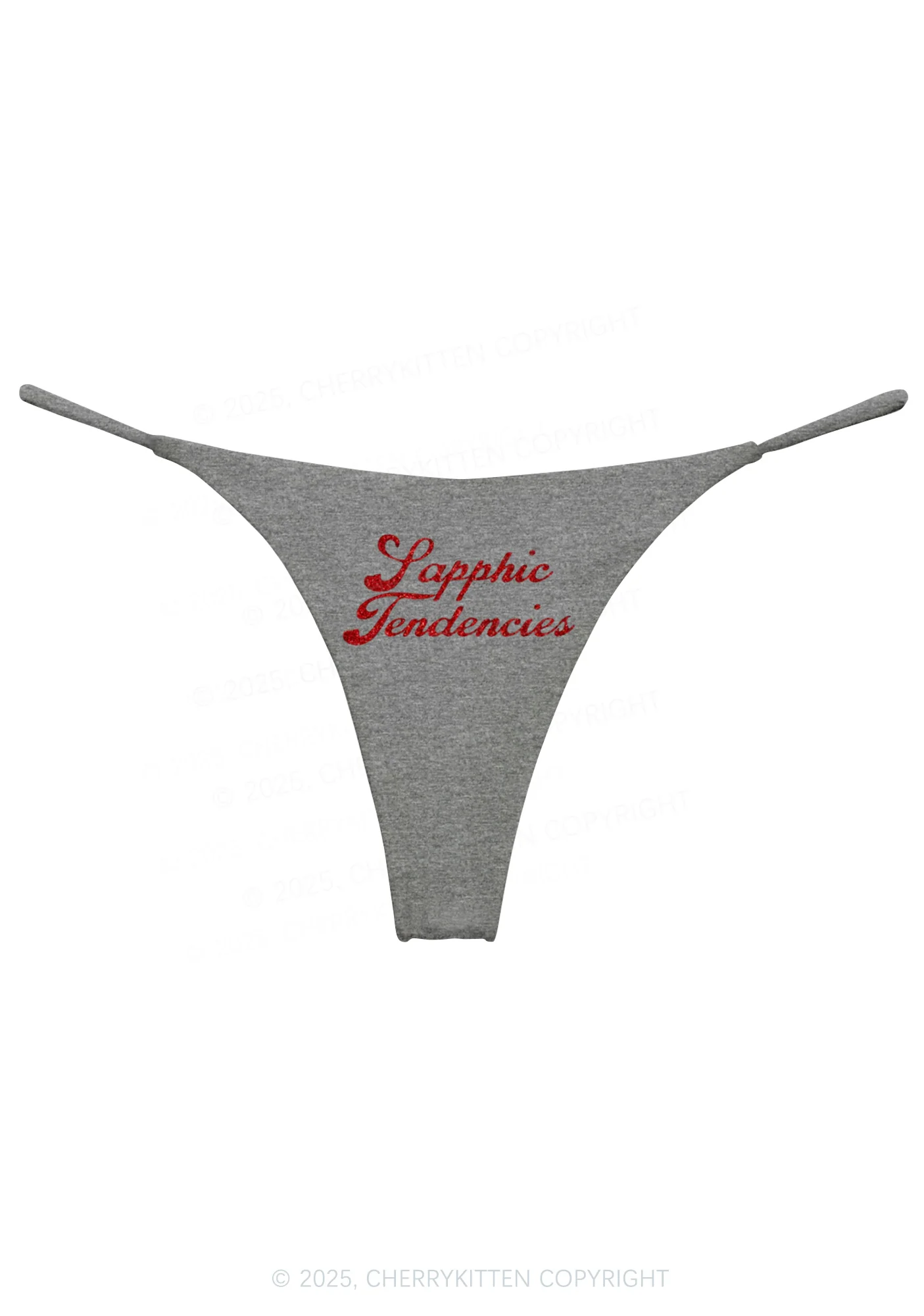 Glitter Sapphic Tendencies Pride Y2K Bikini String Thong Cherrykitten - Image 9