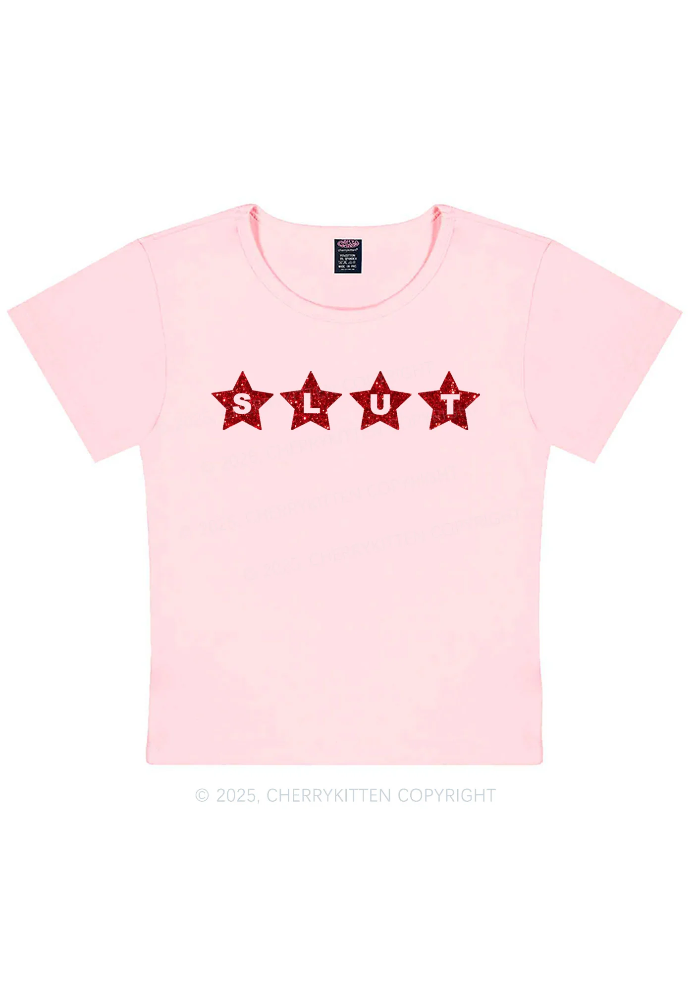 Glitter Slxt Y2K Baby Tee Cherrykitten - Image 11