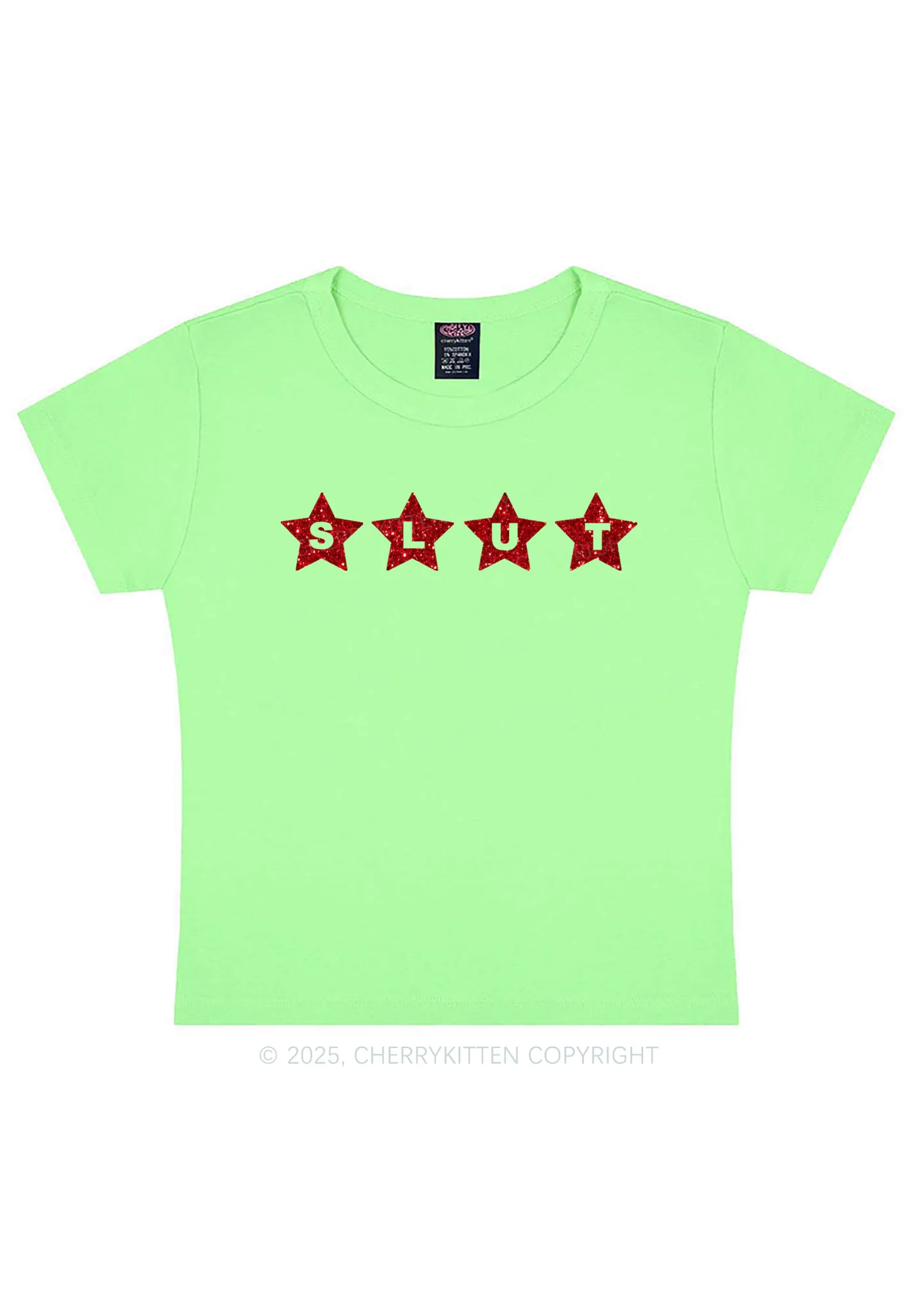 Glitter Slxt Y2K Baby Tee Cherrykitten - Image 12