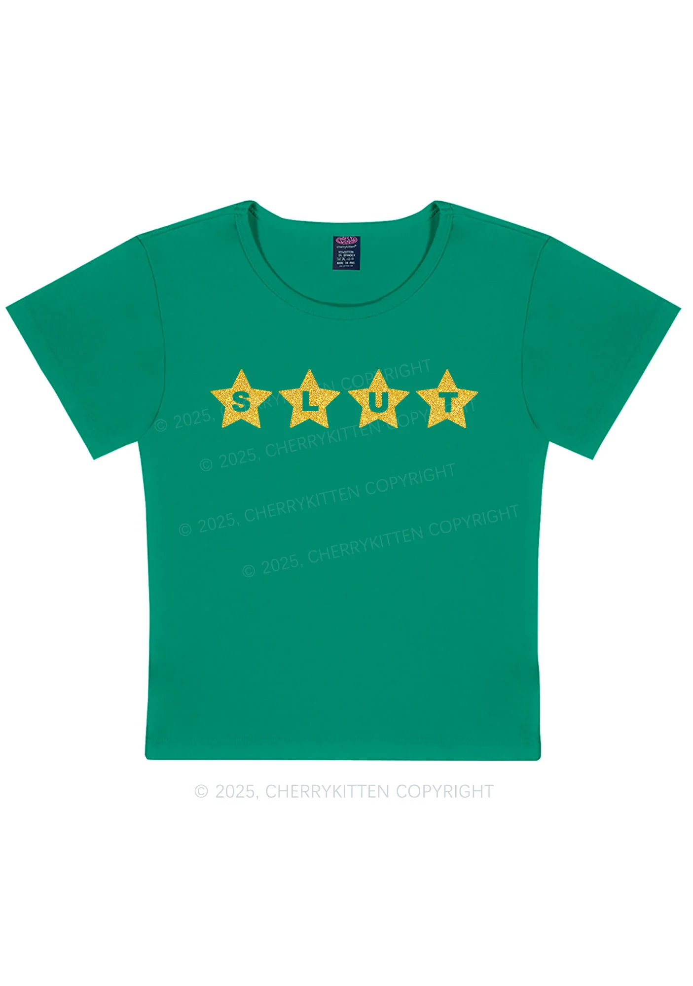 Glitter Slxt Y2K Baby Tee Cherrykitten - Image 13