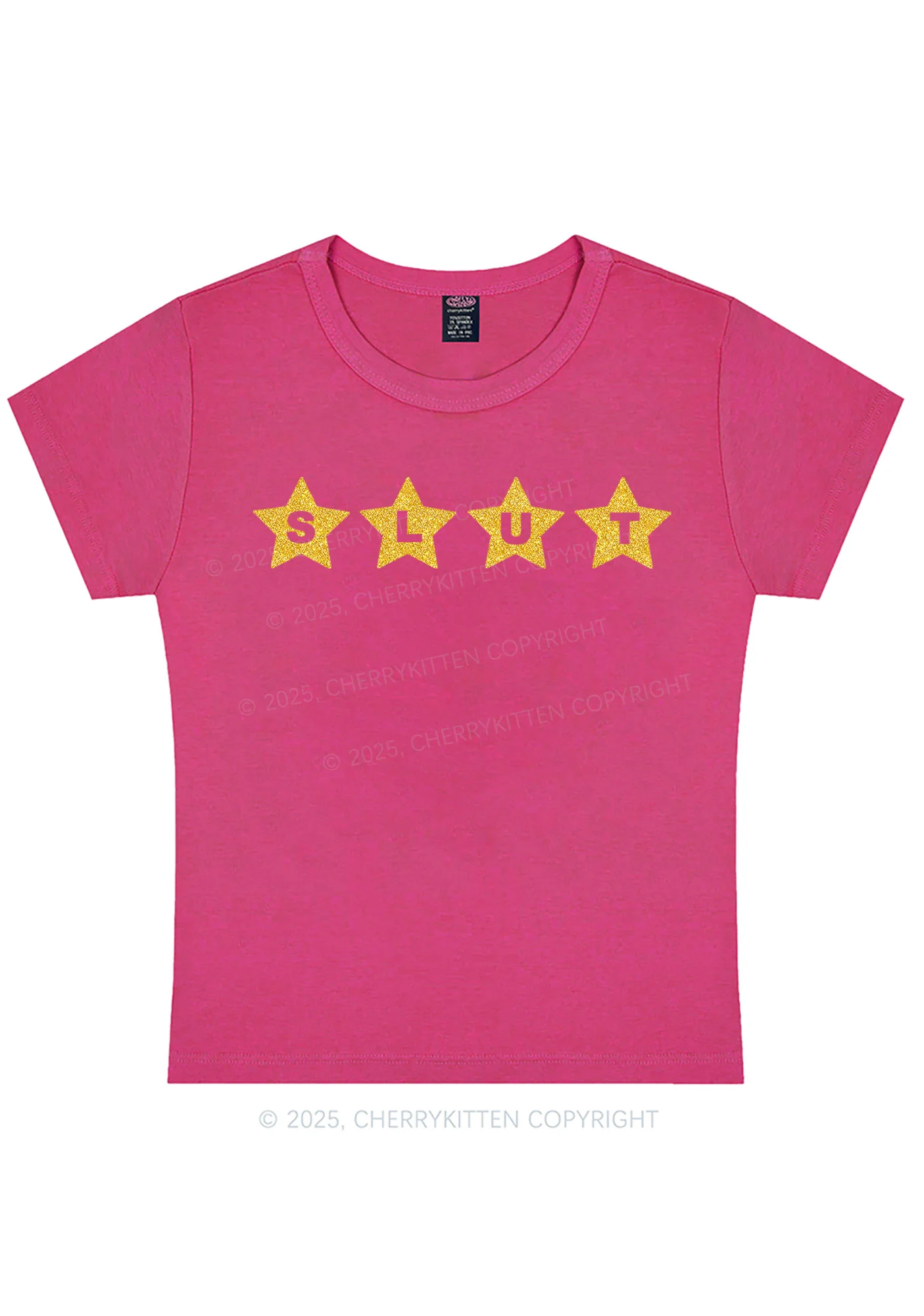 Glitter Slxt Y2K Baby Tee Cherrykitten - Image 8